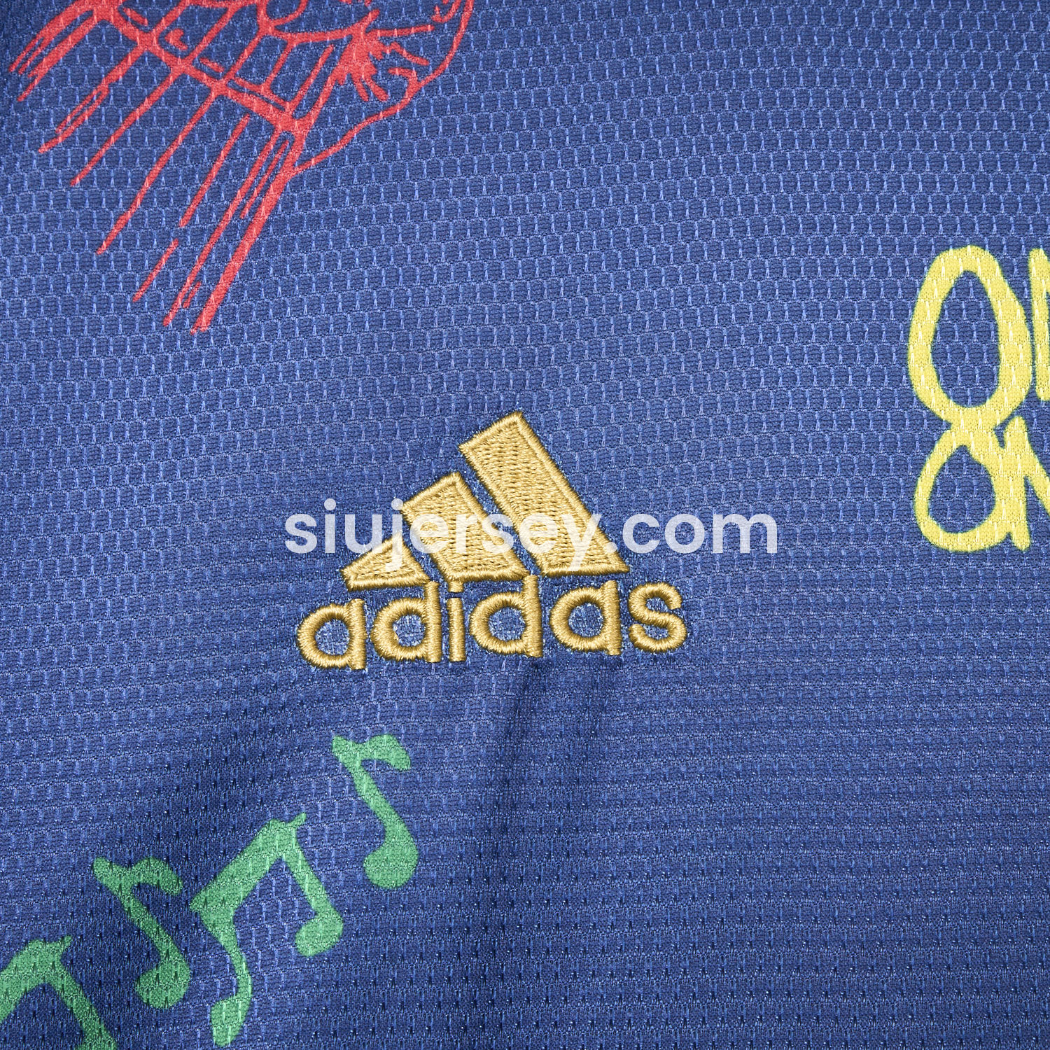 SIUjerseys-Ajax x B-O-B Marly 2025-26 40th Blue Special Edition Jersey - Fans Version