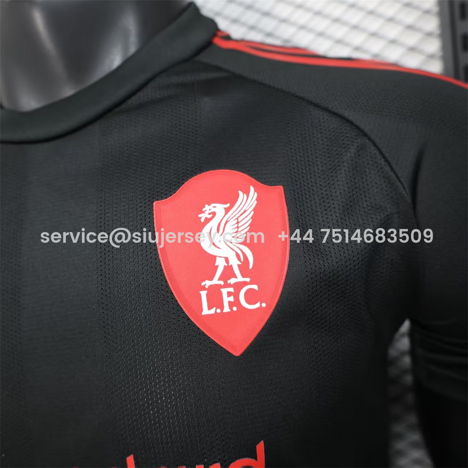 SIUjerseys-Liver.pool 25-26 Black Special Whit Red Sponsor Jersey - Player Version