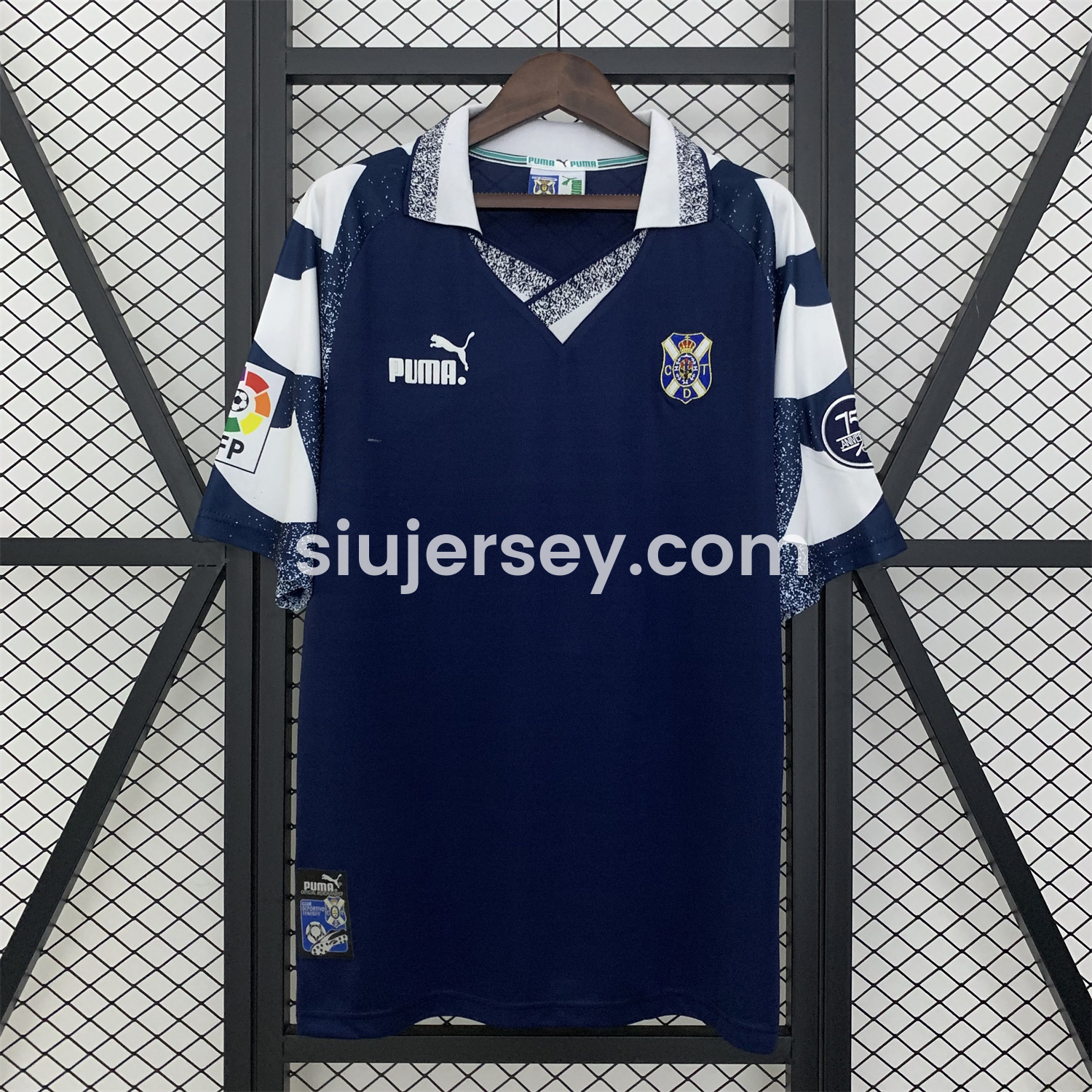 SIUjerseys-Retro Tenerife 1997-98 75th Anniversary Away Jersey