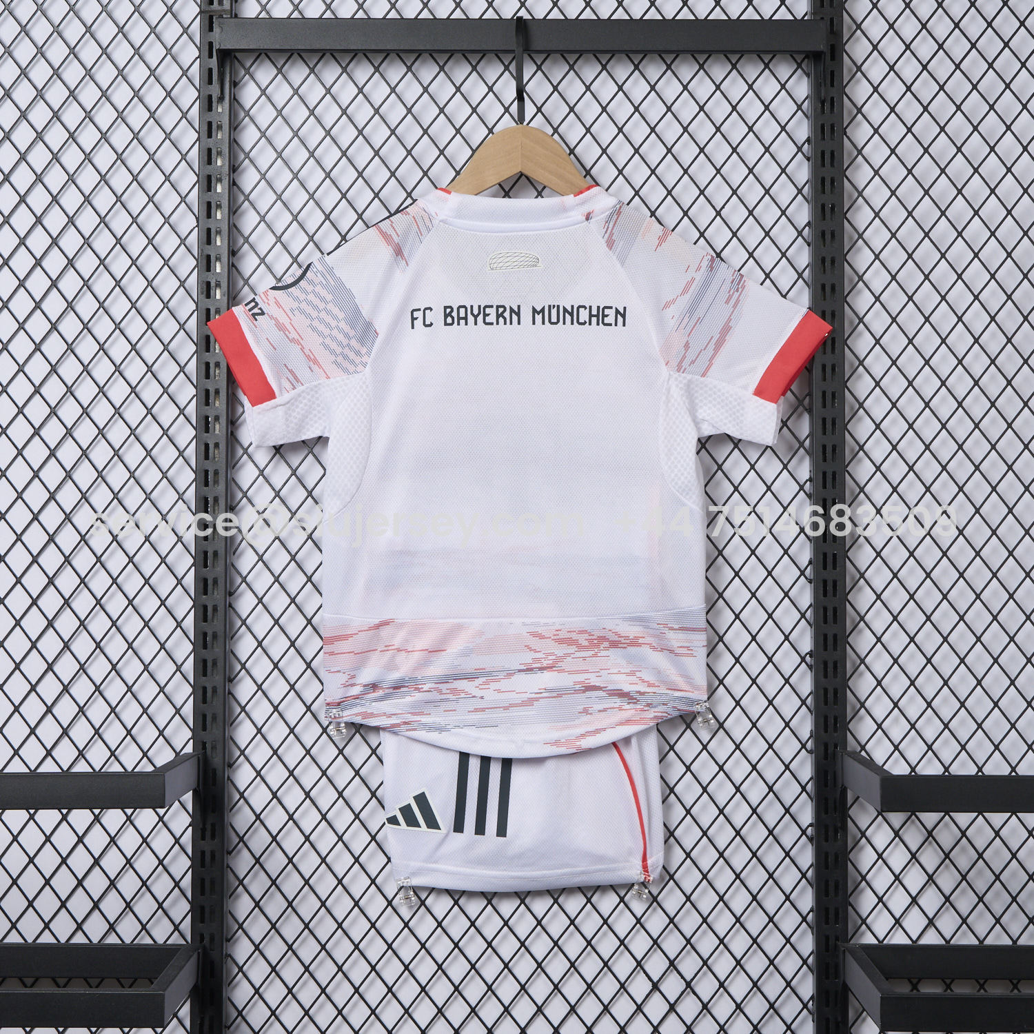 SIUjerseys-Bayern Munich 25-26 Away Kids Kit - Player Version