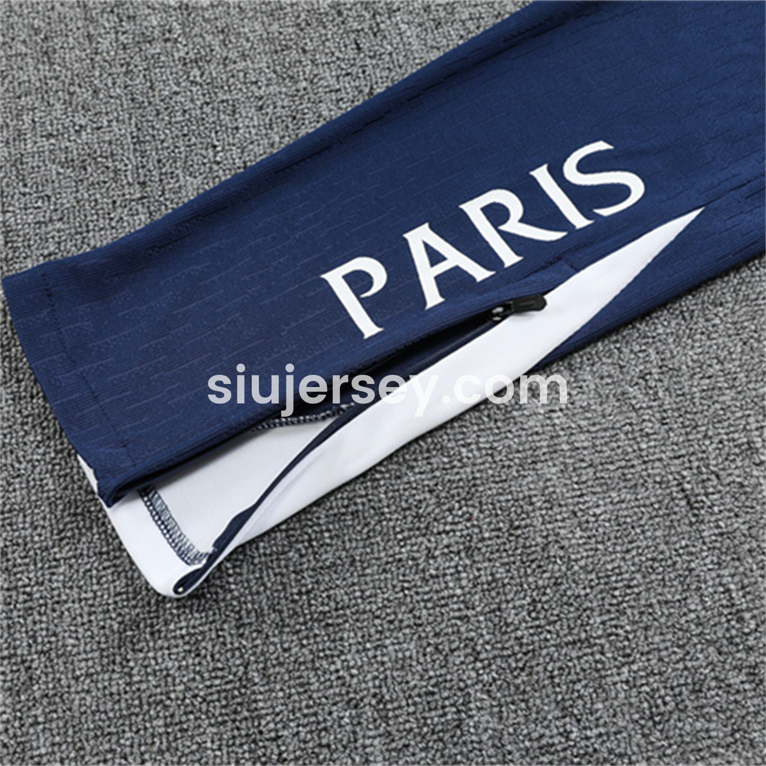 SIUjerseys-Paris Saint-Germain PSG 25-26 Long Sleeve Training Set - JD White Wing Royal Blue Top and Pants