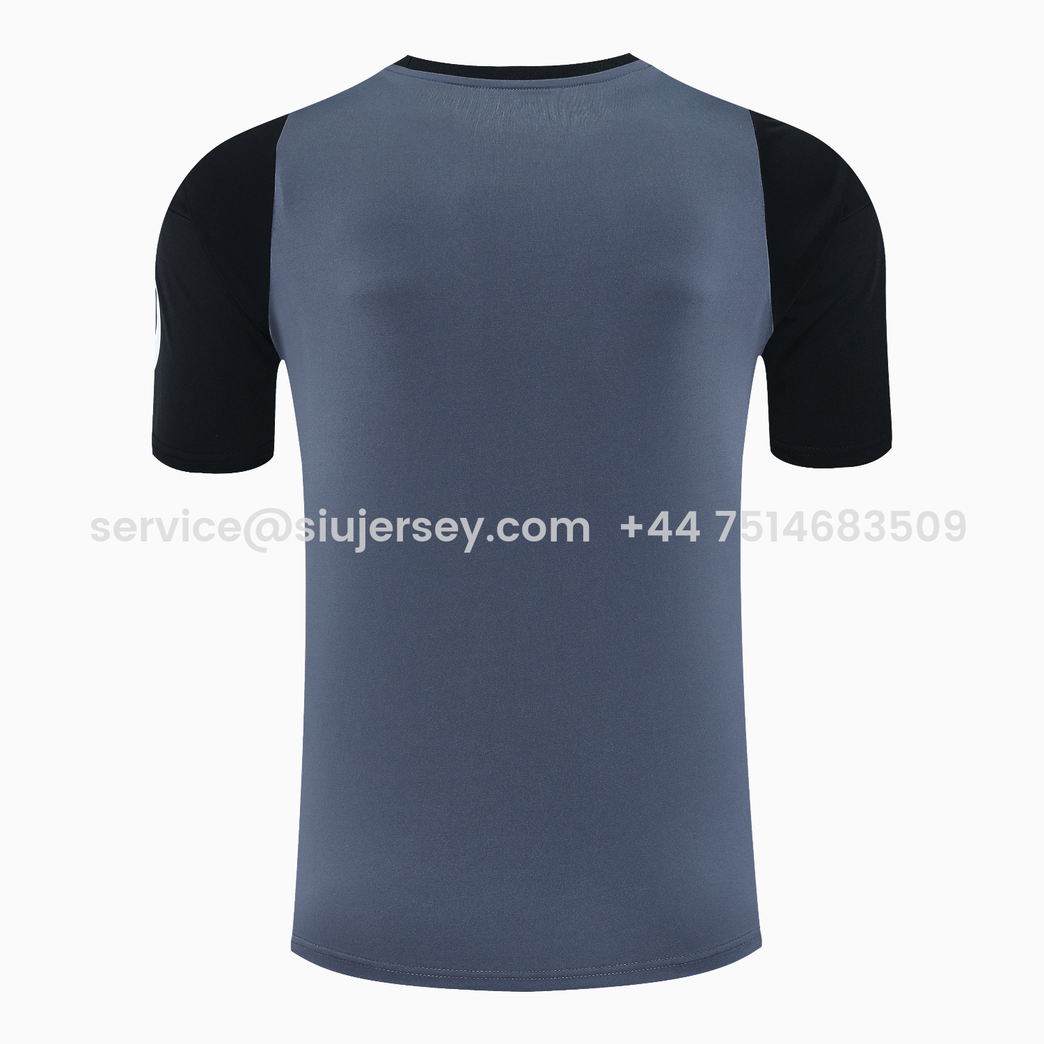 SIUjerseys-Real Madrid 25-26 Short-Sleeve Training Set - Deep Gray Top & Gray Shorts