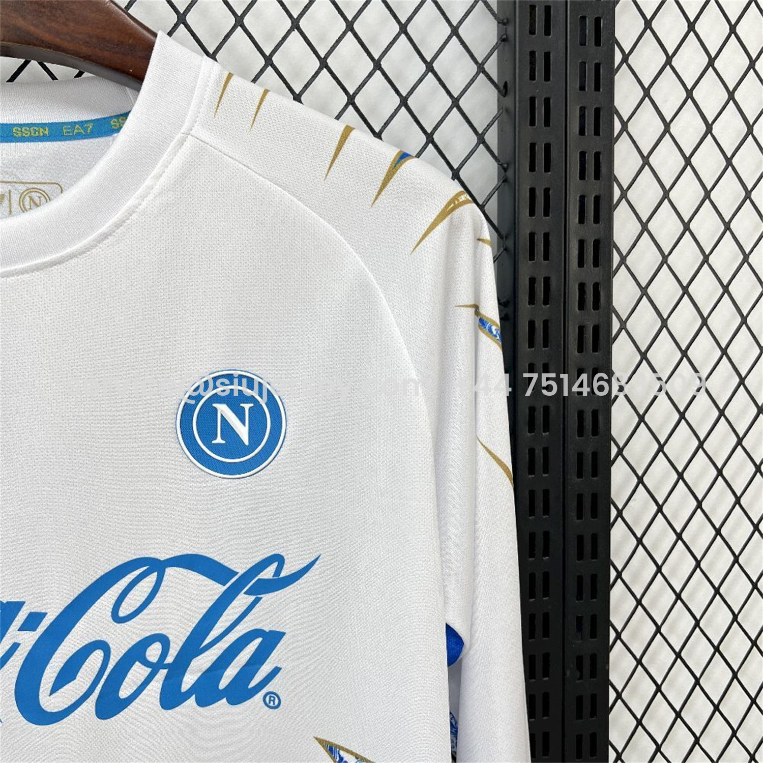 SIUjerseys-Napoli 25-26 CocaCola White Special Jersey - Fans Version