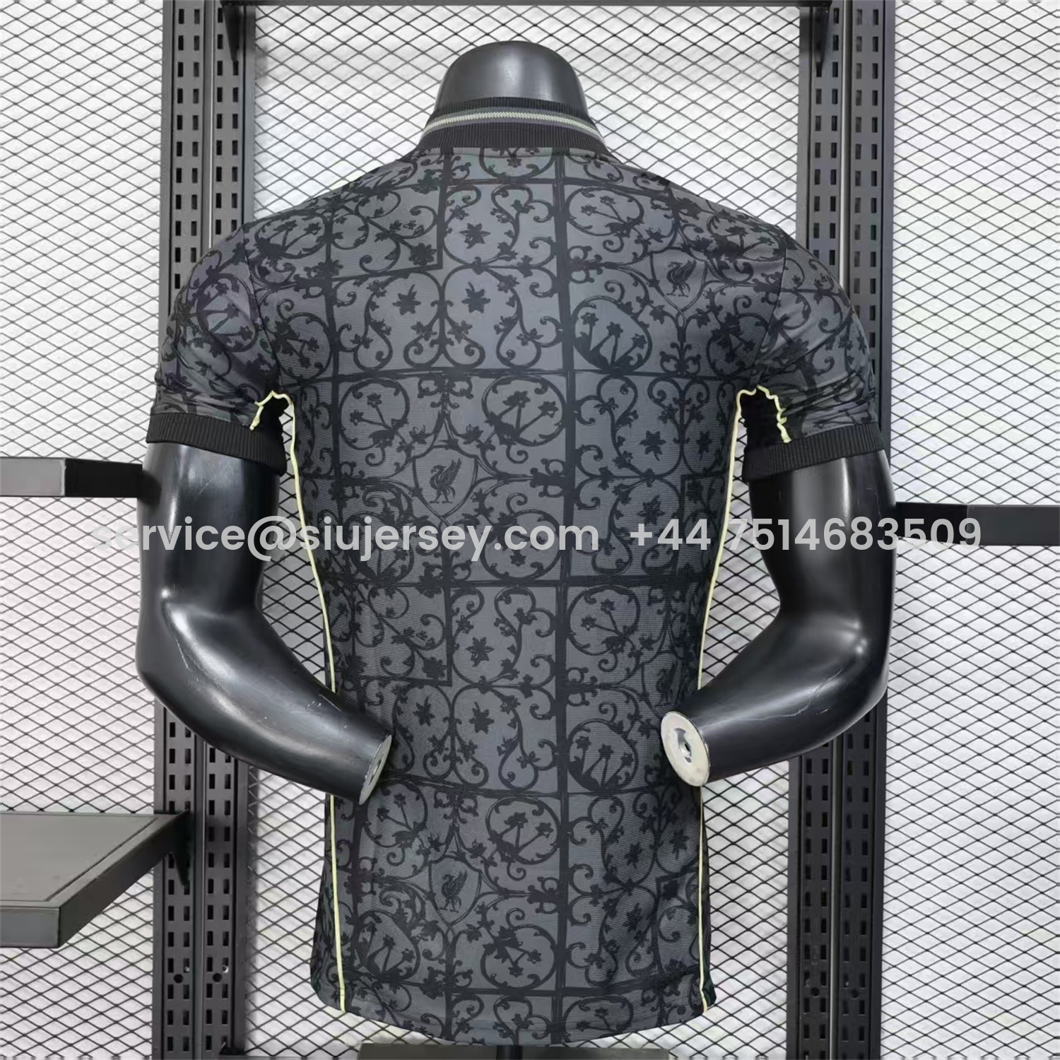 SIUjerseys-Liver.pool 25-26 Black Floral Pattern Special Jersey - Player Version