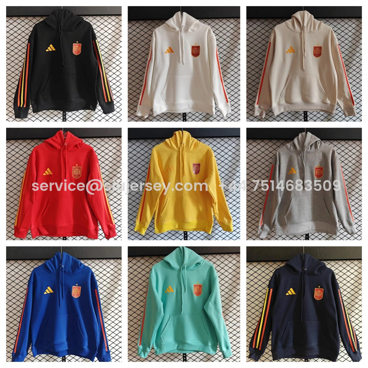 SIUjerseys-Spain 2026 Home Unisex Pullover Hoodie