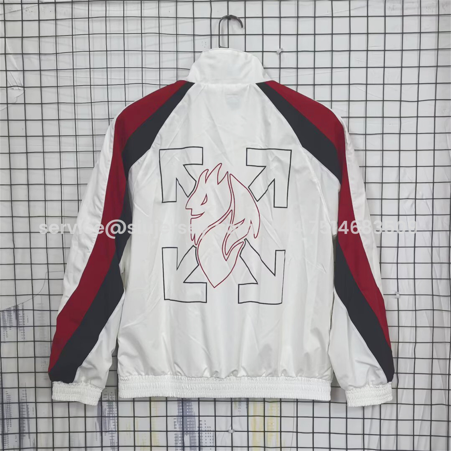 SIUjerseys-AC Milan 25-26 Windbreaker Jacket - White And Red