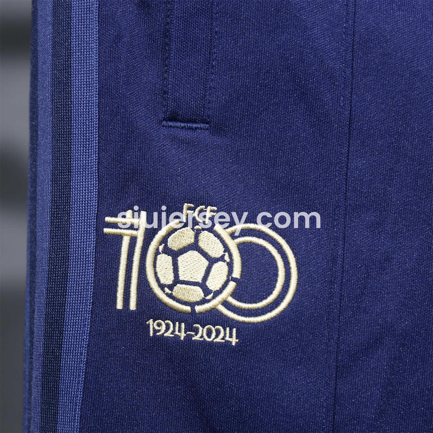 SIUjerseys-Colombia 2024 100th Anniversary Jacket Training Tracksuit - Deep Blue