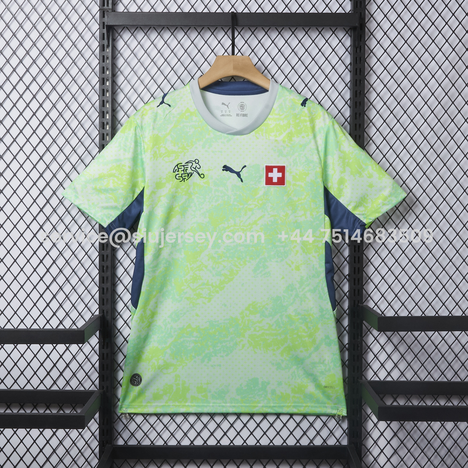 SIUjerseys-Switzerland 2026 Away Green Jersey - Fans Version