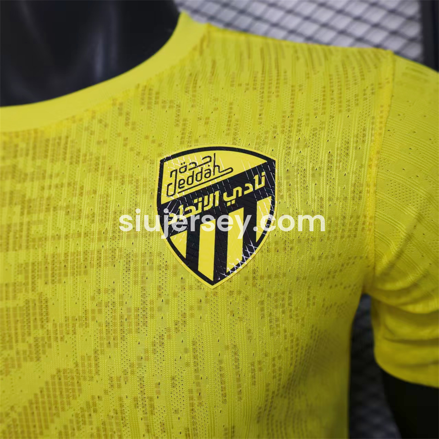 SIUjerseys-Al Ittihad Jeddah United 24-25 Pre-Match Yellow Jersey - Player Version