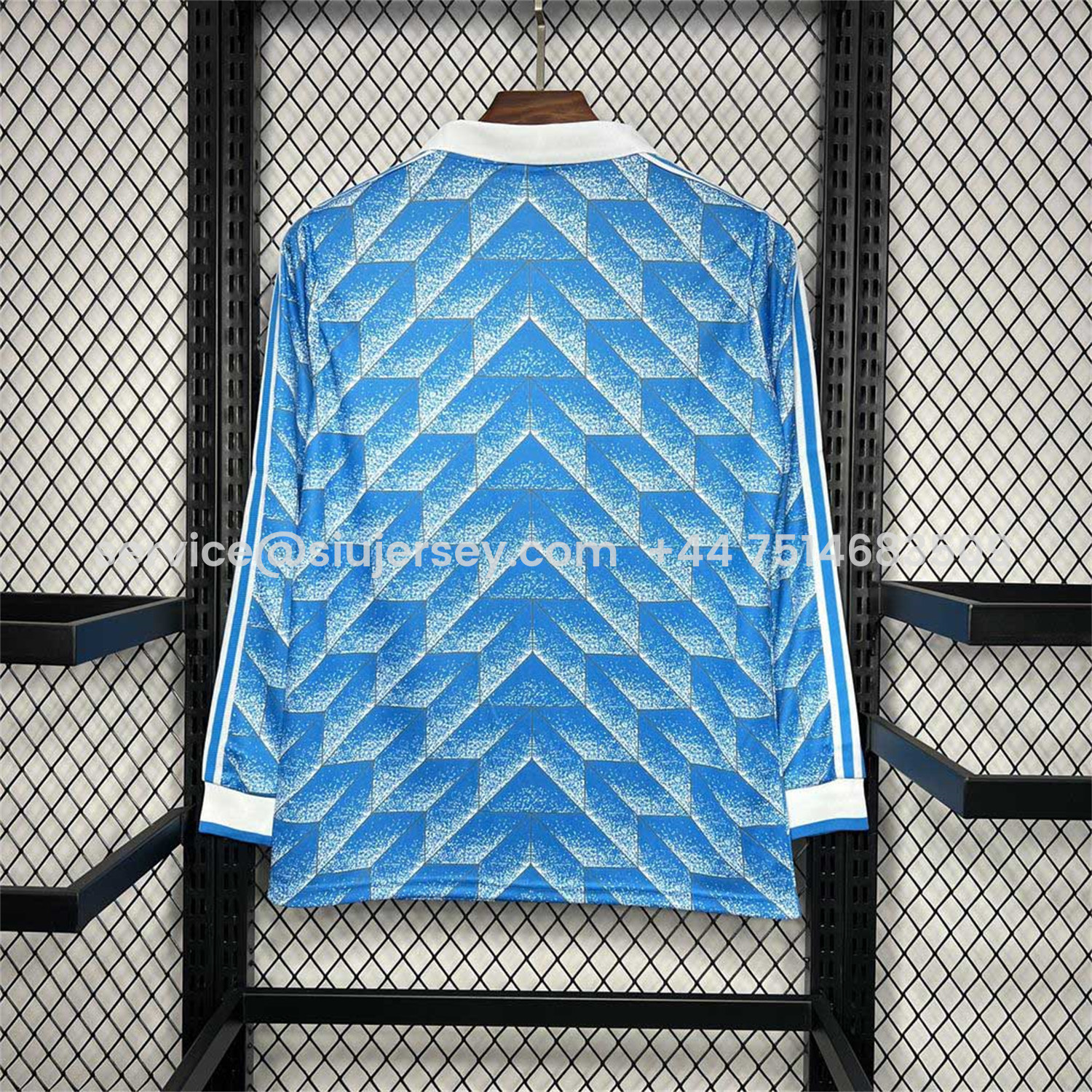 SIUjerseys-Retro East Germany 1988 Away Long Sleeves Jersey