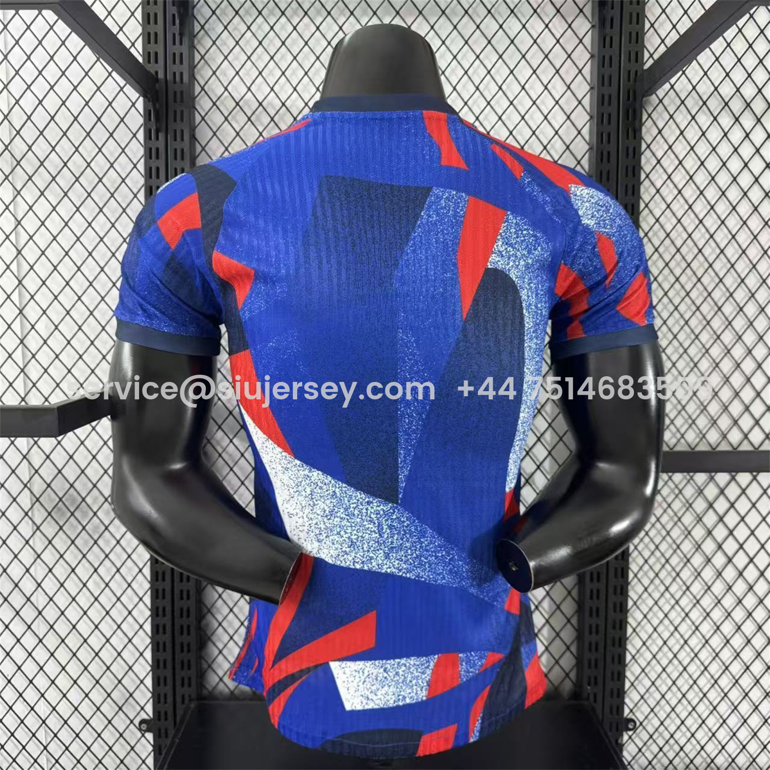 SIUjerseys-Barcelona 25-26 Blue And Red Pre-Match Jersey - Player Version