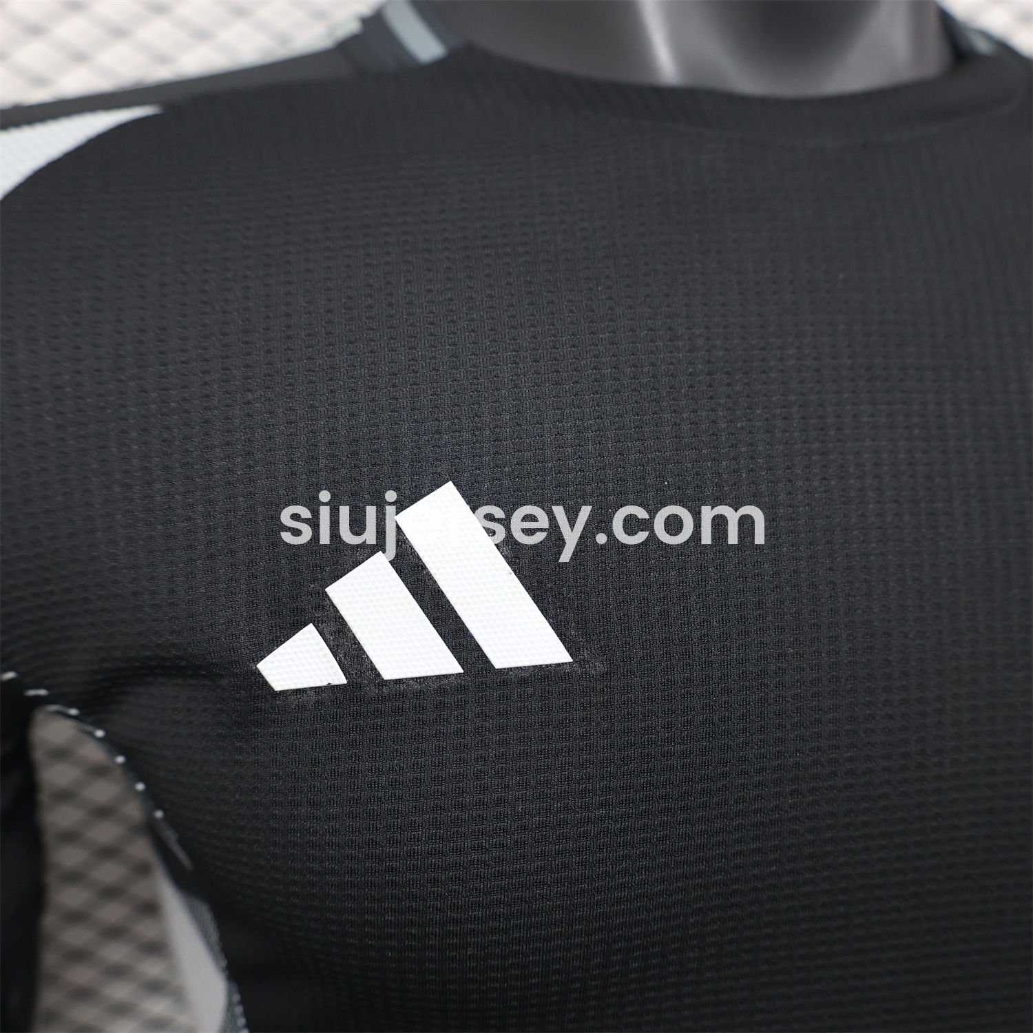 SIUjerseys-Algeria 25-26 Pure Black Jersey with Grey Block - Player Version
