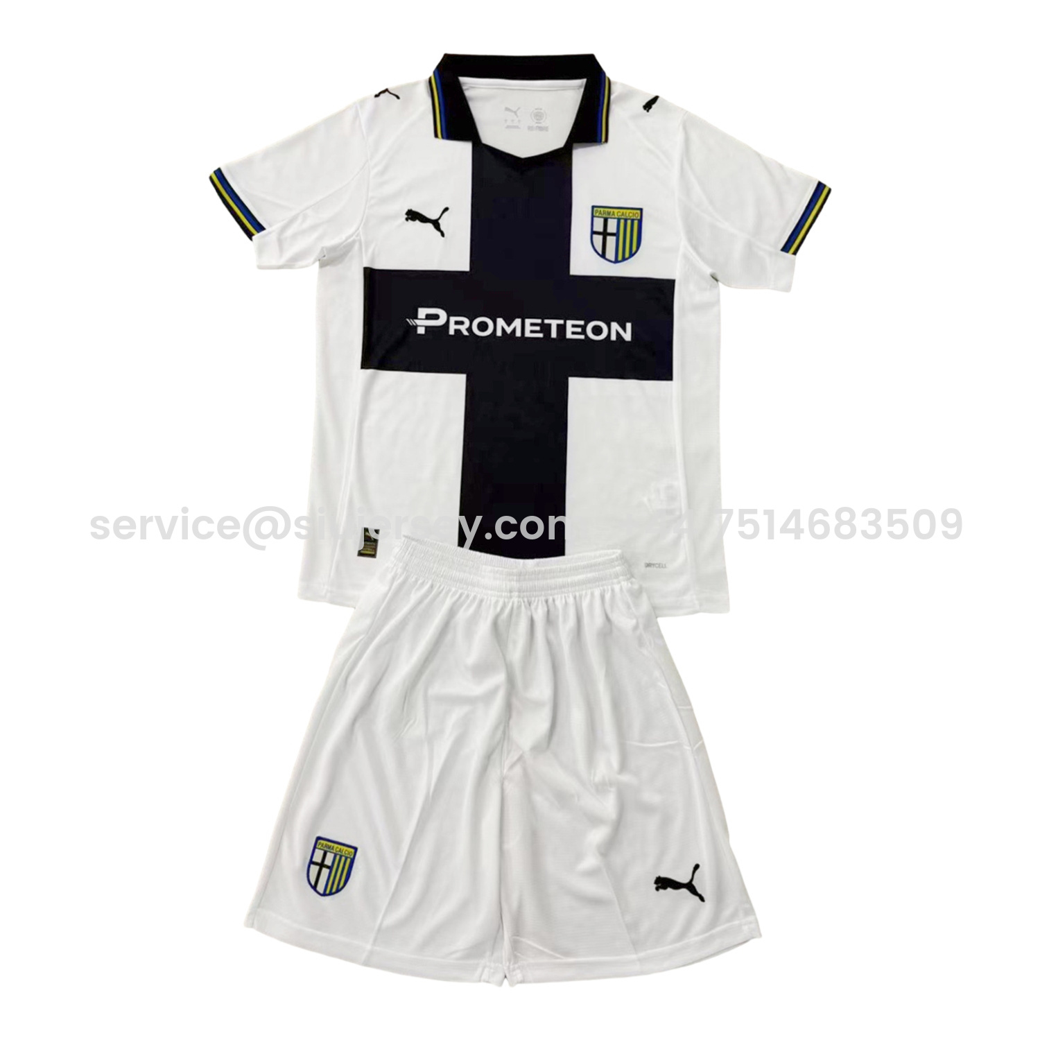 SIUjerseys-Parma 25-26 Home Men's Adult Jersey Set - Fans Version