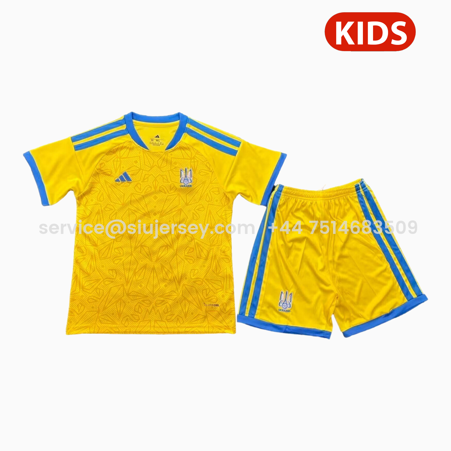 SIUjerseys-Ukraine 2026 Home Kids Kit