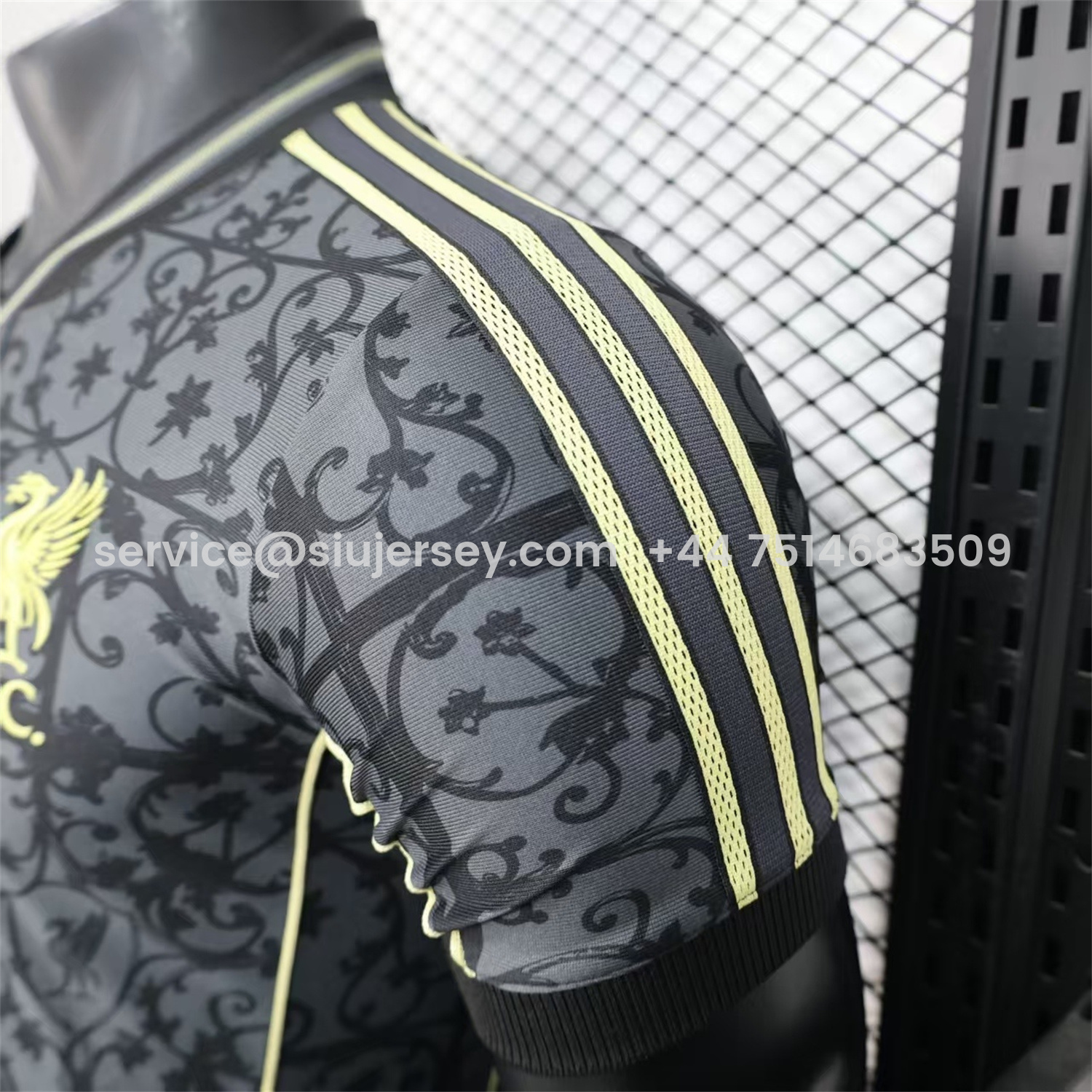 SIUjerseys-Liver.pool 25-26 Black Floral Pattern Special Jersey - Player Version