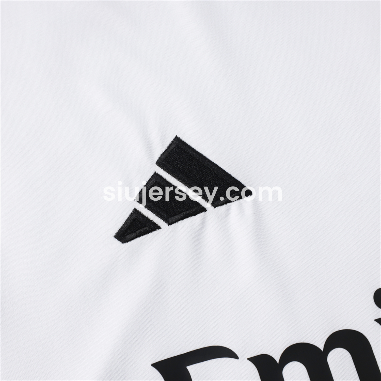 SIUjerseys-Real Madrid 25-26 Vest Training Set - White Vest and Black Shorts