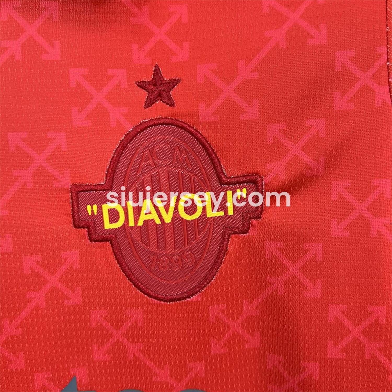 SIUjerseys-AC Milan 24-25 Fourth Red “Diavoli” Special Edition Kids Kit