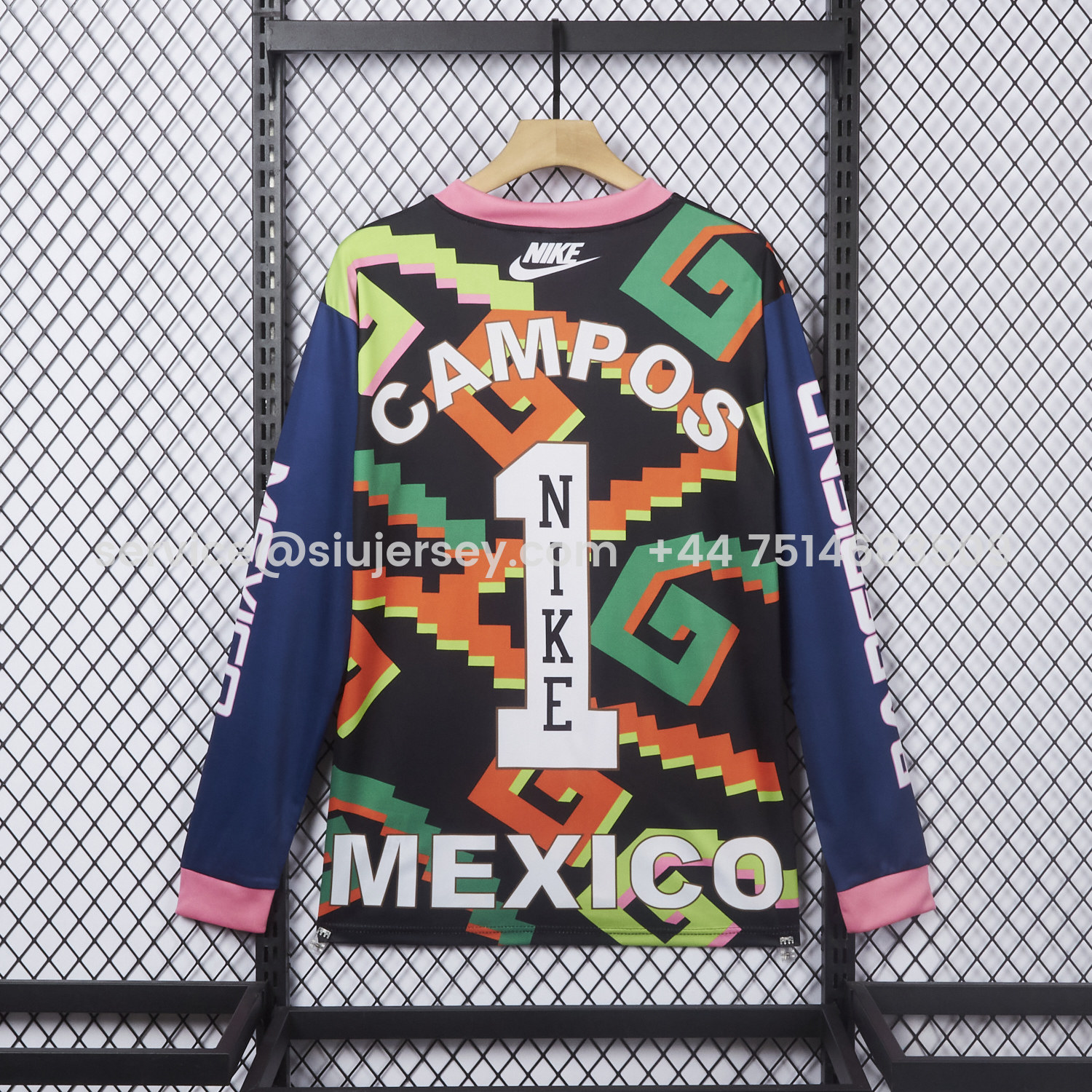 SIUjerseys-Mexico 2026 Hollywood Goalkeeper Campos Special Long Sleeves Jersey - Fans Version