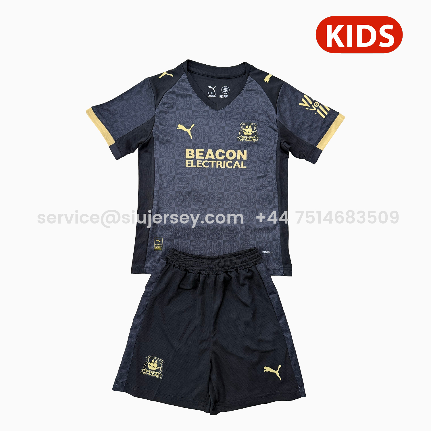 SIUjerseys-Plymouth Argyle 25-26 Away Kids Kit