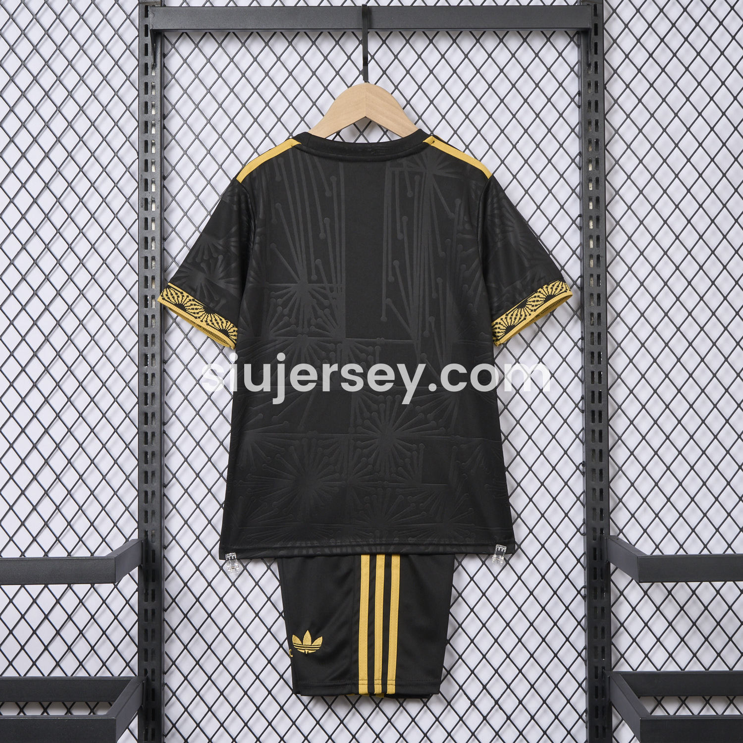 SIUjerseys-Mexico 2025 Gold Cup Black Kids Kit
