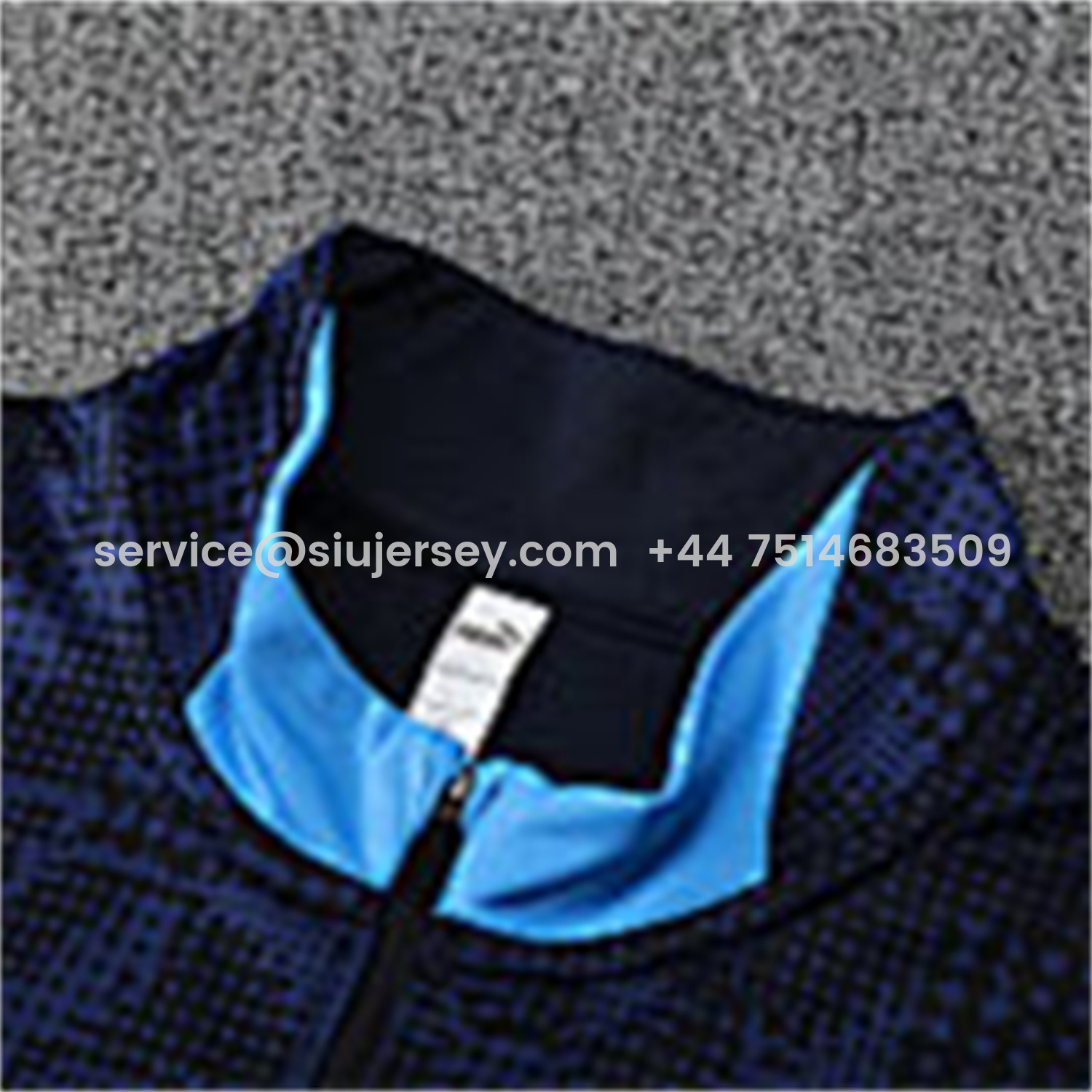 SIUjerseys-Marseille 25-26 Kids Long Sleeve Training Set - Royal Blue Top & Royal Blue Pants