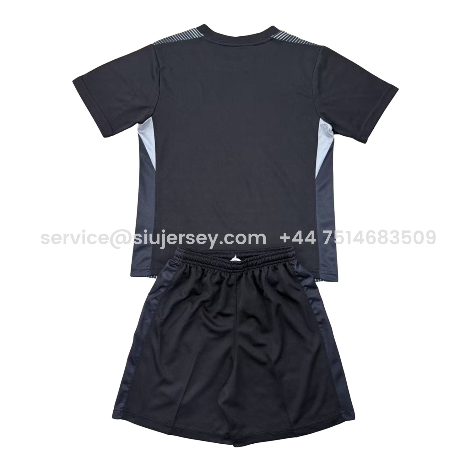 SIUjerseys-Atletico Madrid 25-26 Black Goalkeeper Kids Kit