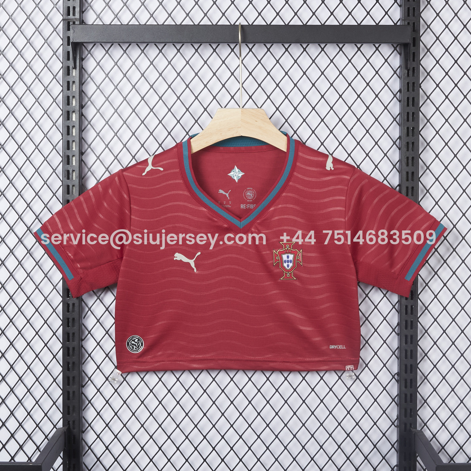 SIUjerseys-Women's Portugal 2026 Home Cropped Jersey