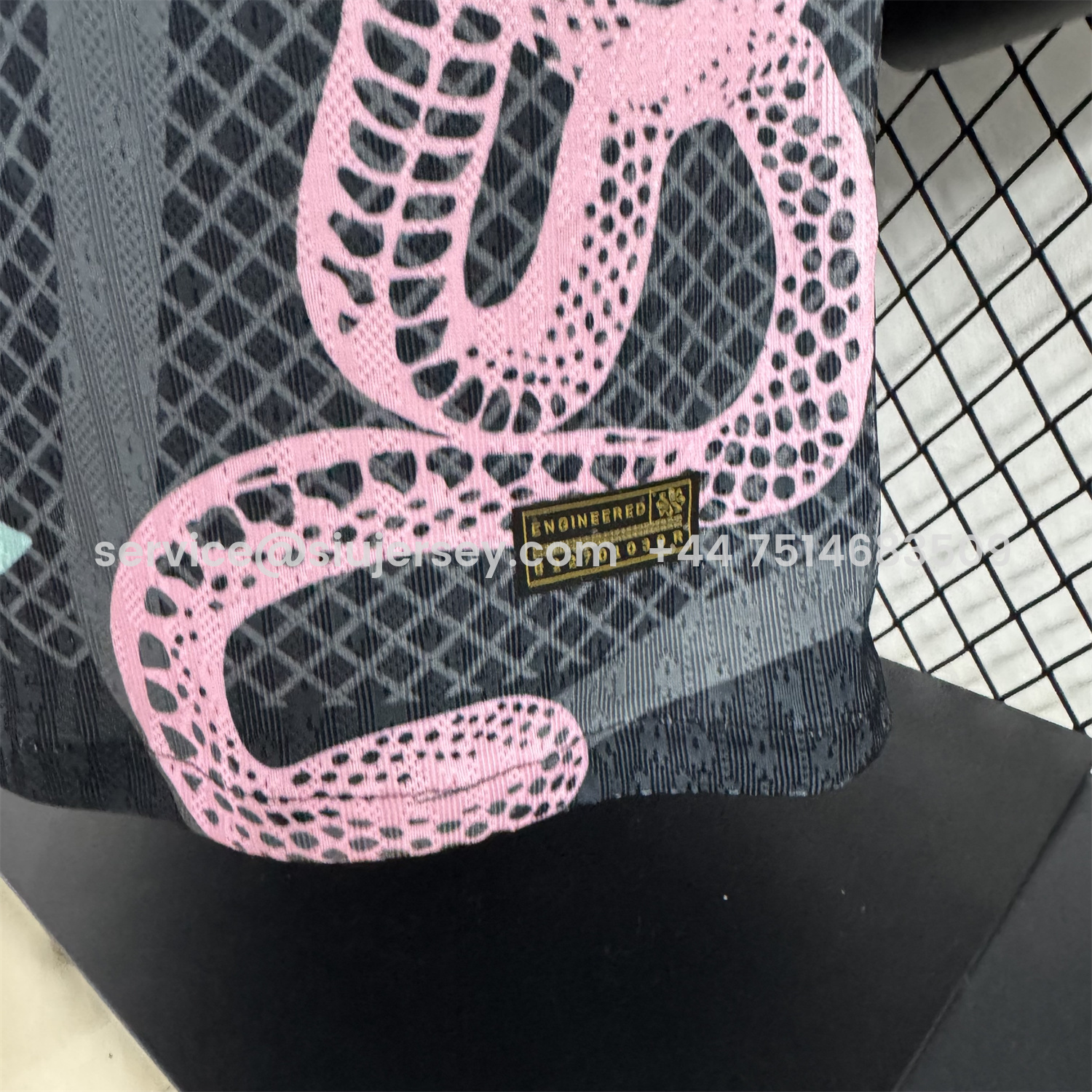 SIUjerseys-Inter Milan 25-26 Pink Snake Special Black Jersey - Player Version