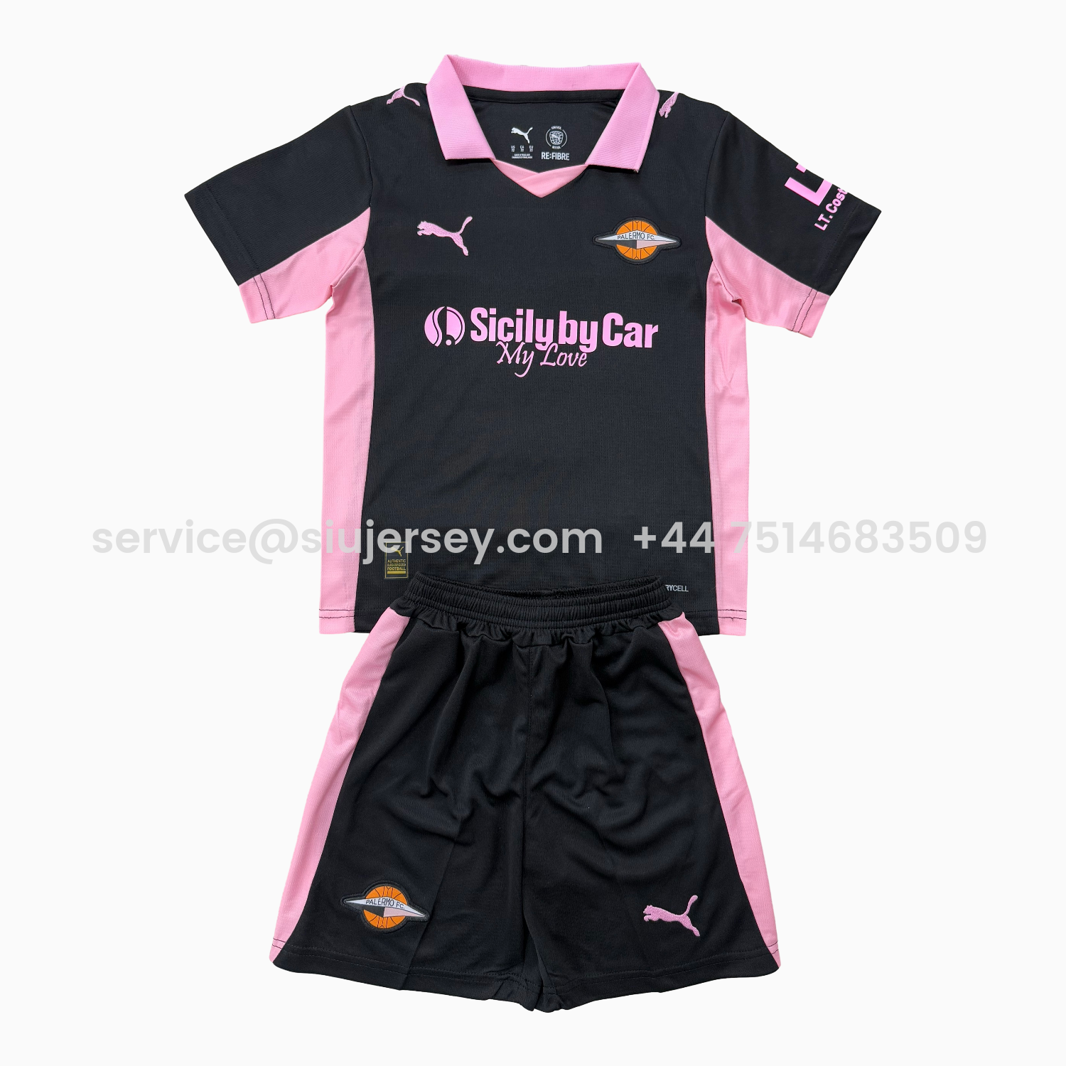 SIUjerseys-Palermo 25-26 Away Kids Kit