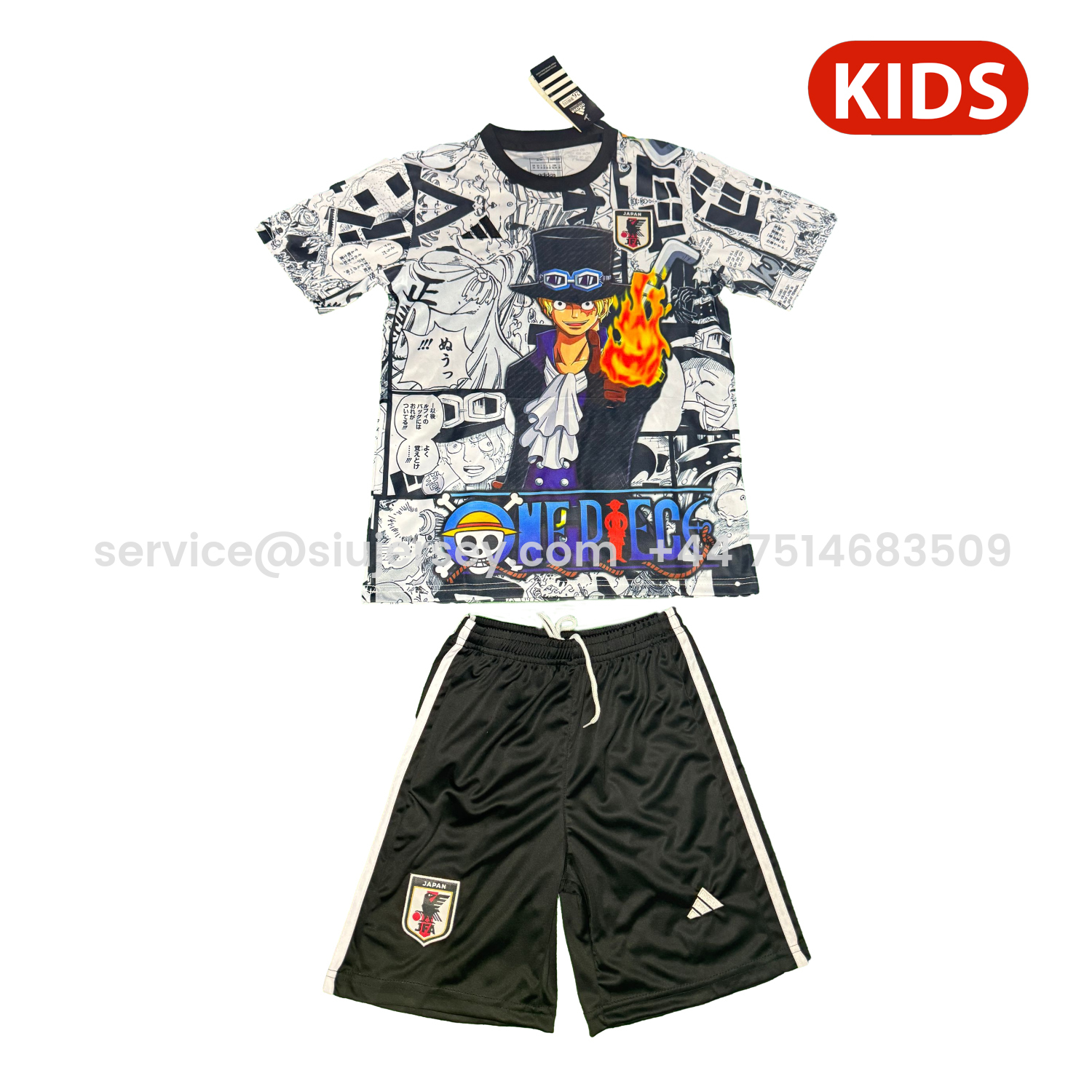SIUjerseys-Japan 25-26 One Piece Sabo White Special Kids Kit