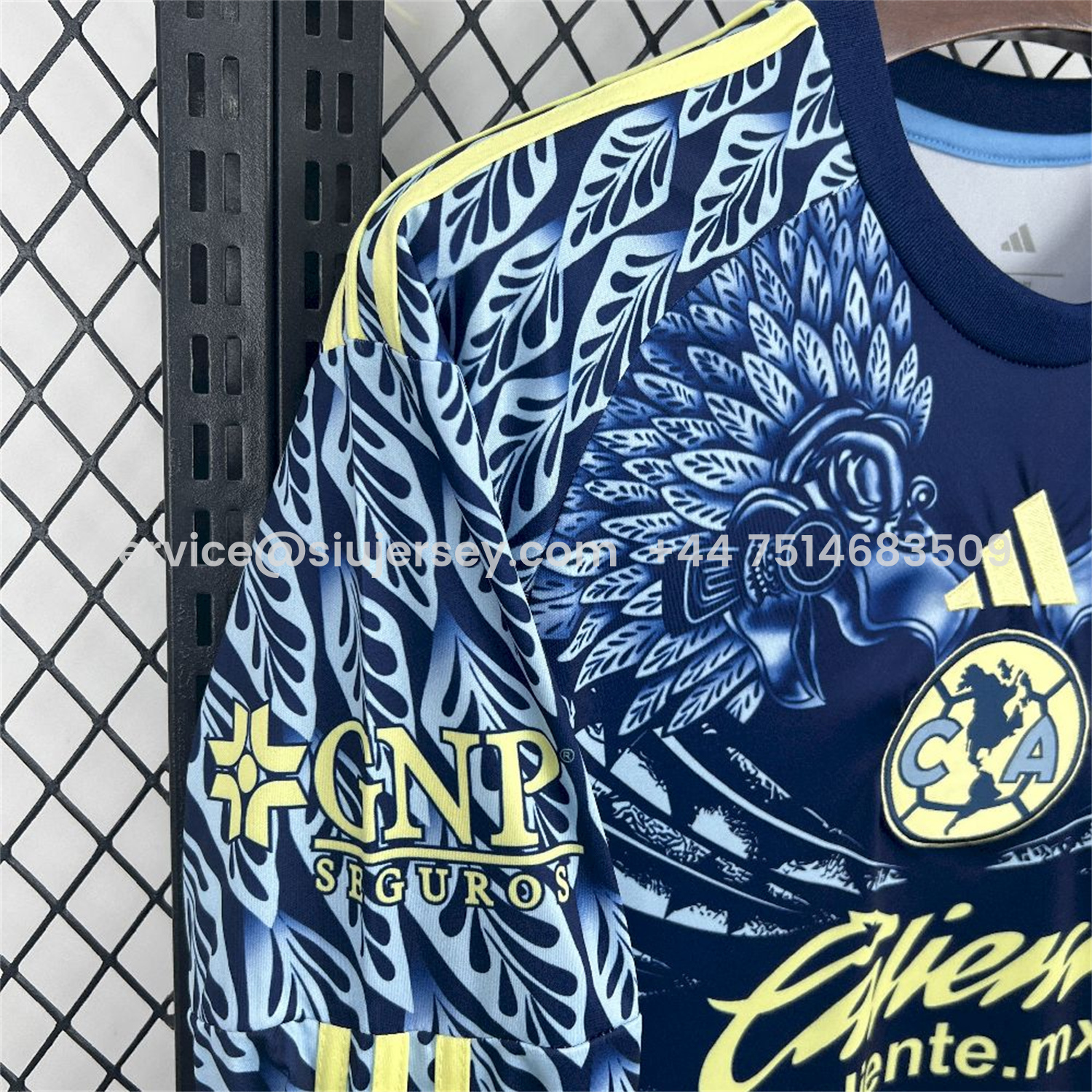 SIUjerseys-Club América 25-26 Away Long Sleeves Jersey - Fans Version