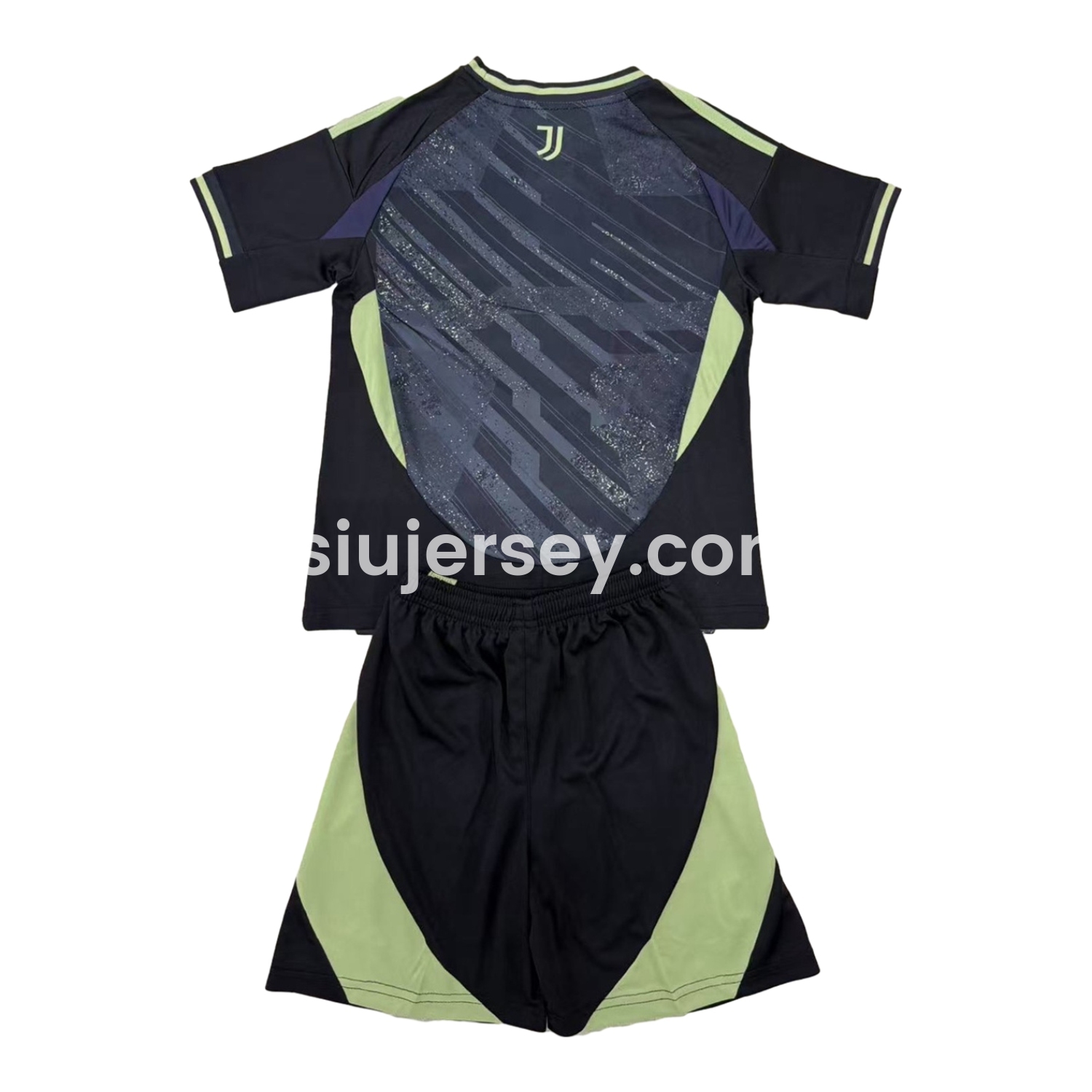 SIUjerseys-Juventus 24-25 Black Special Edition Kids Kit