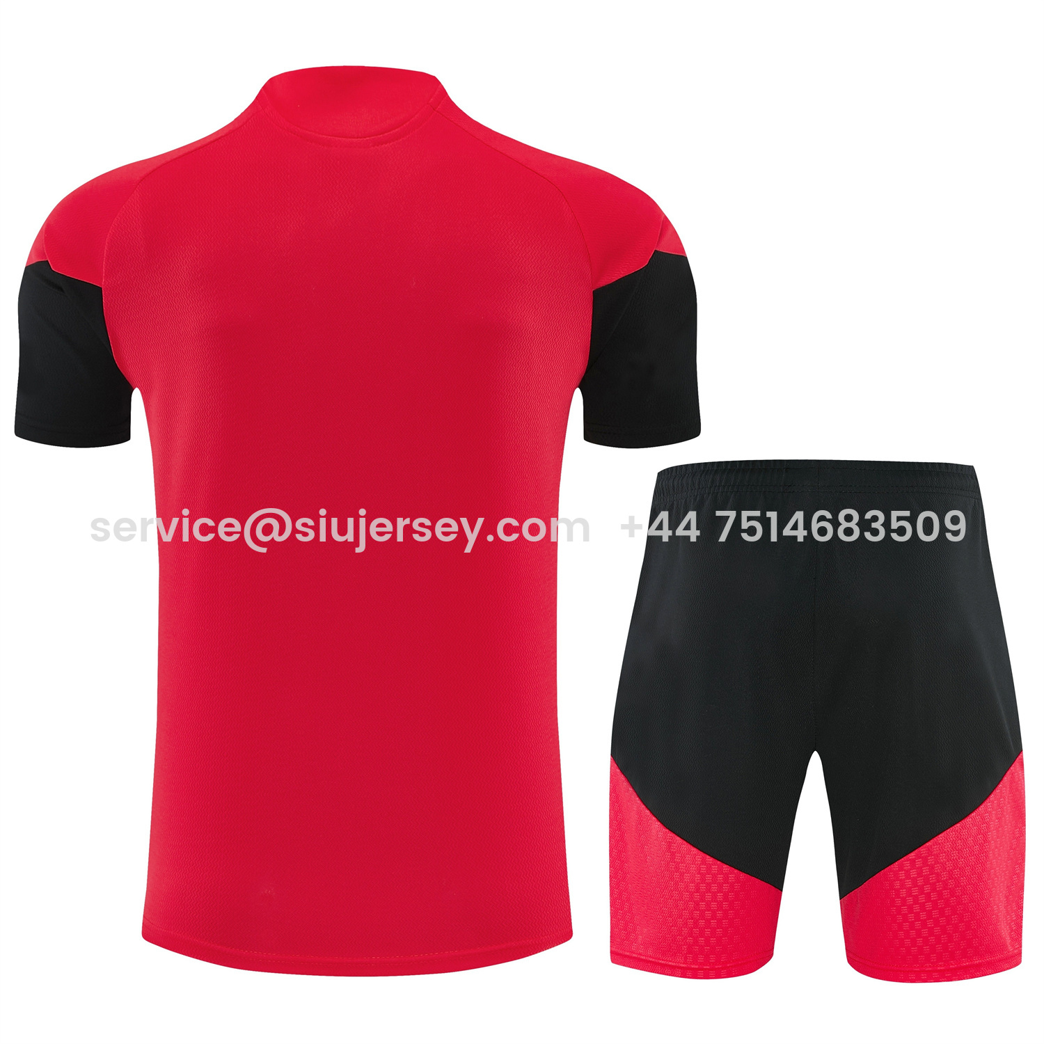 SIUjerseys-Germany 2026 Short-Sleeve Training Set - Red Top and Black Shorts