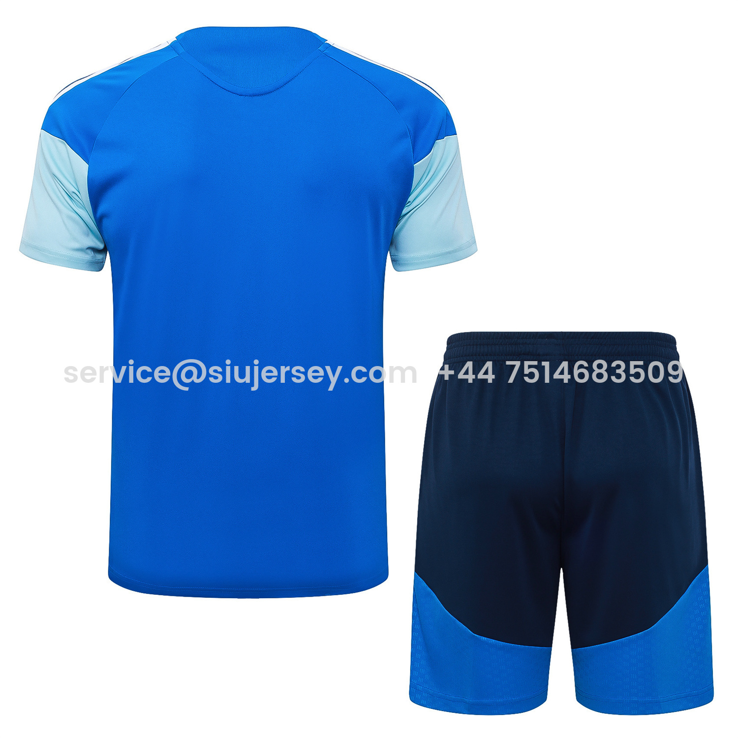 SIUjerseys-Cruzeiro 25-26 Short-Sleeve Training Set - Blue Vest & Blue Shorts