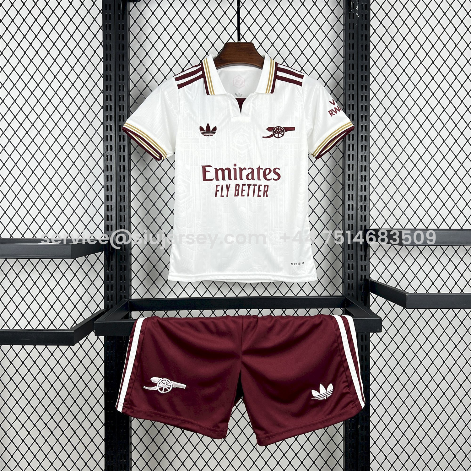 SIUjerseys-Arsenal 25-26 Third Kids Kit