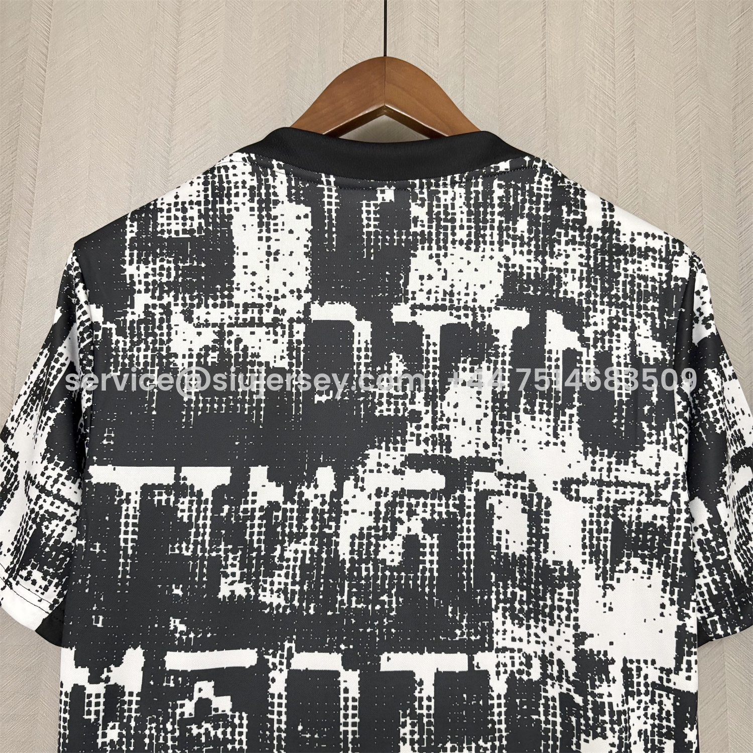 SIUjerseys-Corinthians 26-27 Black And White Pixels Jersey - Fans Version