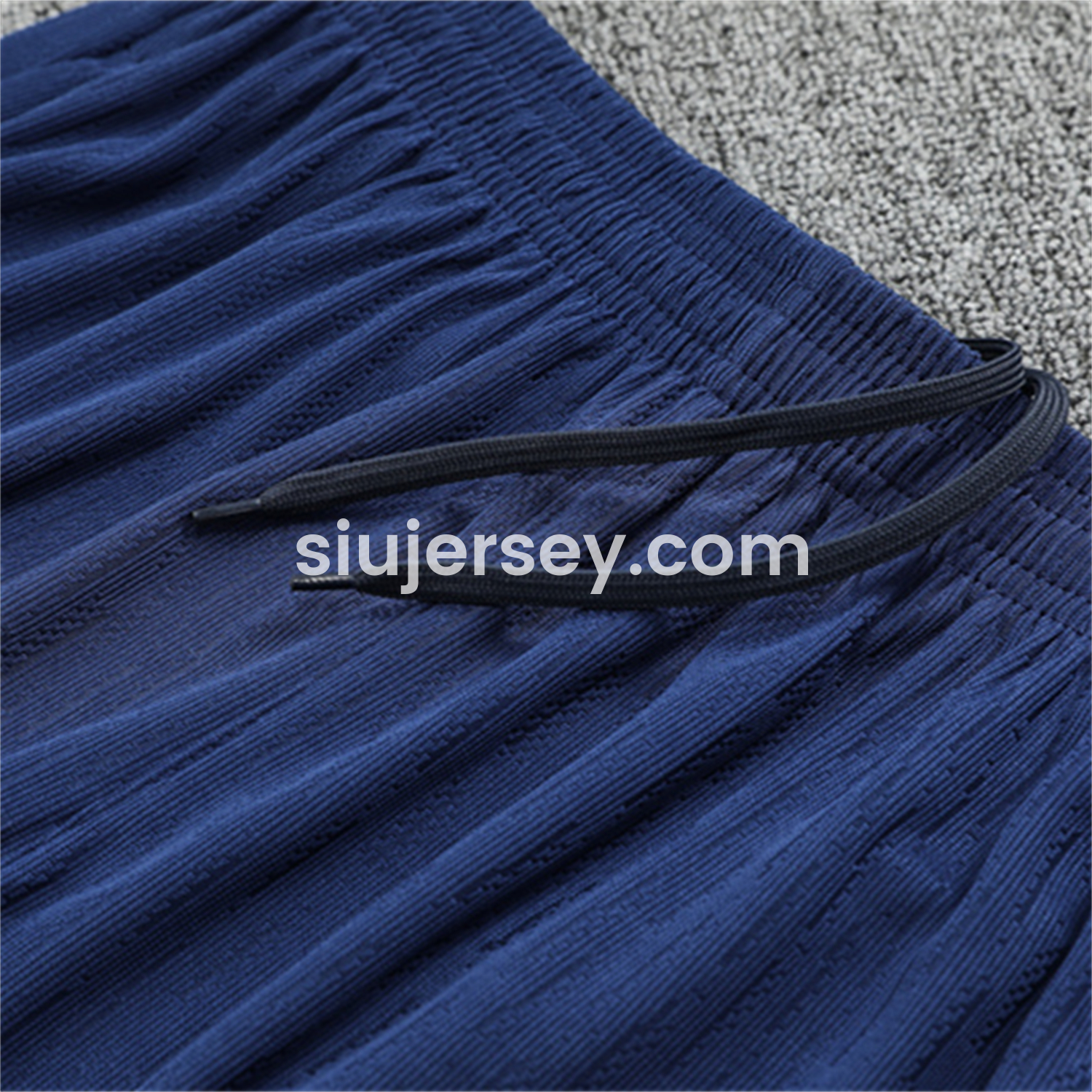 SIUjerseys-Barcelona 25-26 Kids Long Sleeve Training Set - Player Version - Light Yellow Top and Blue Pants