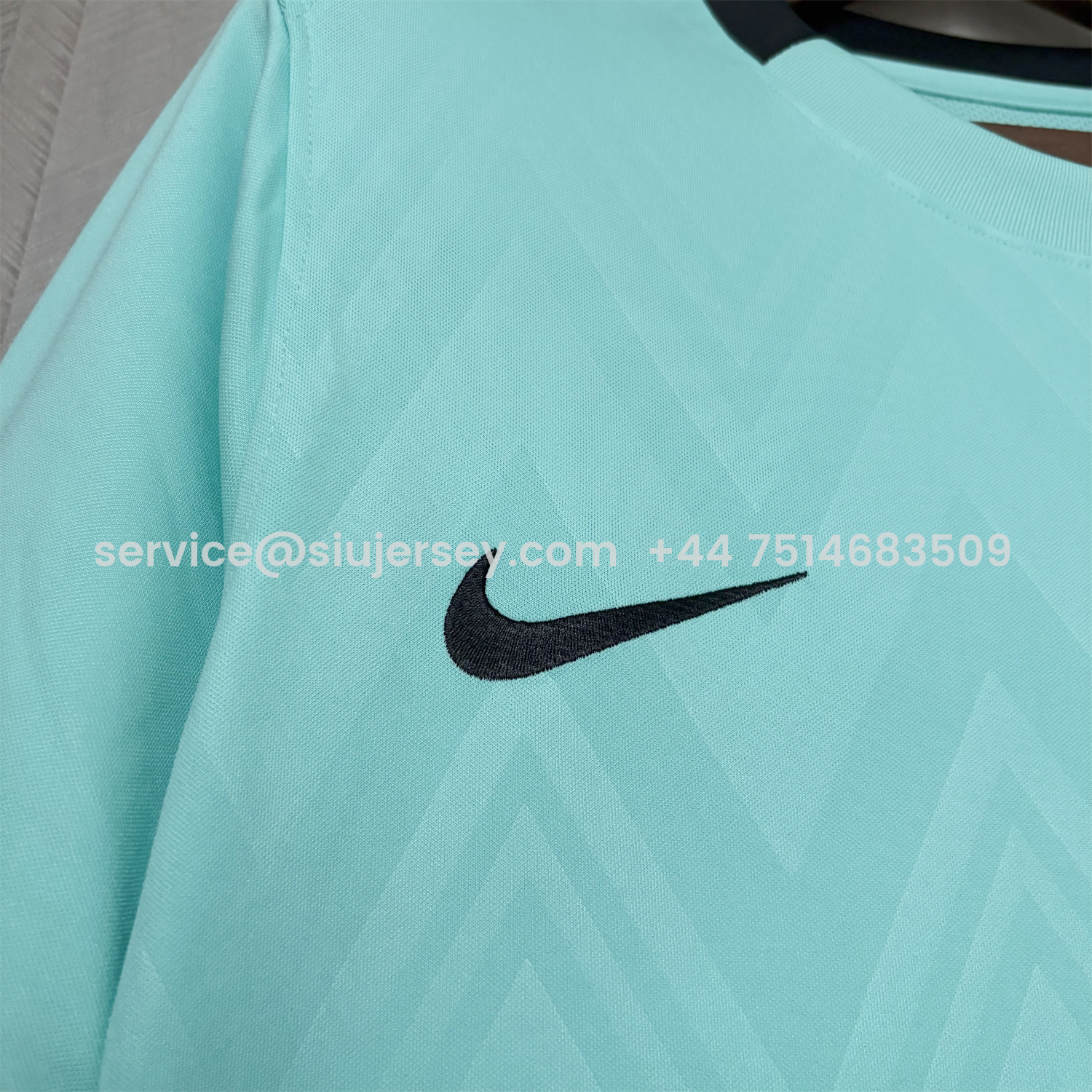 SIUjerseys-Sporting CP 25-26 Third Cyan Jersey - Fans Version