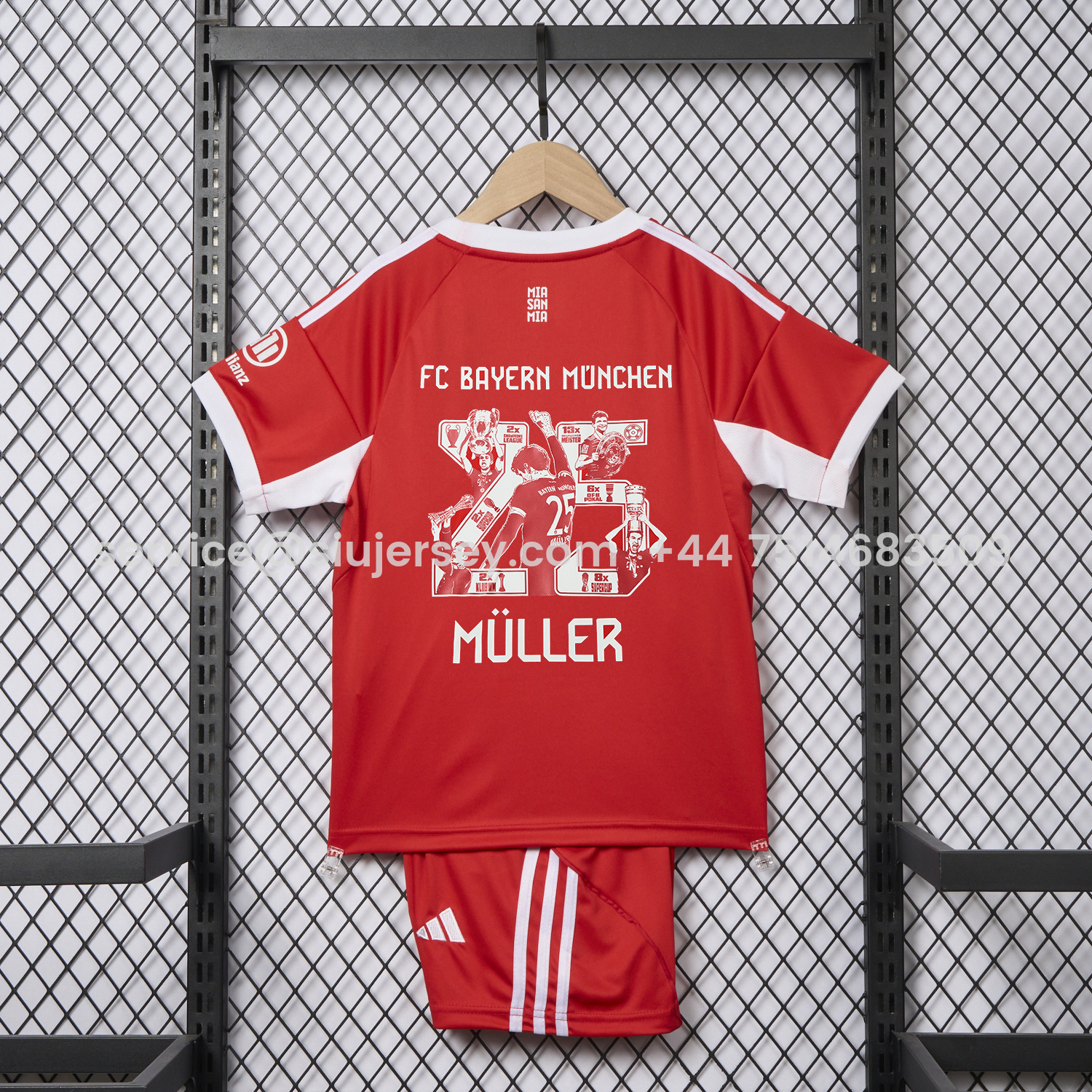SIUjerseys-Bayern Munich 25-26 Home Müller Limited Edition Kids Kit