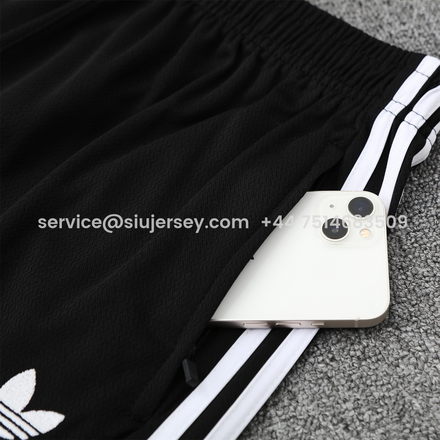 SIUjerseys-Germany 25-26 Short-Sleeve Training Set - Black Top & Black Shorts