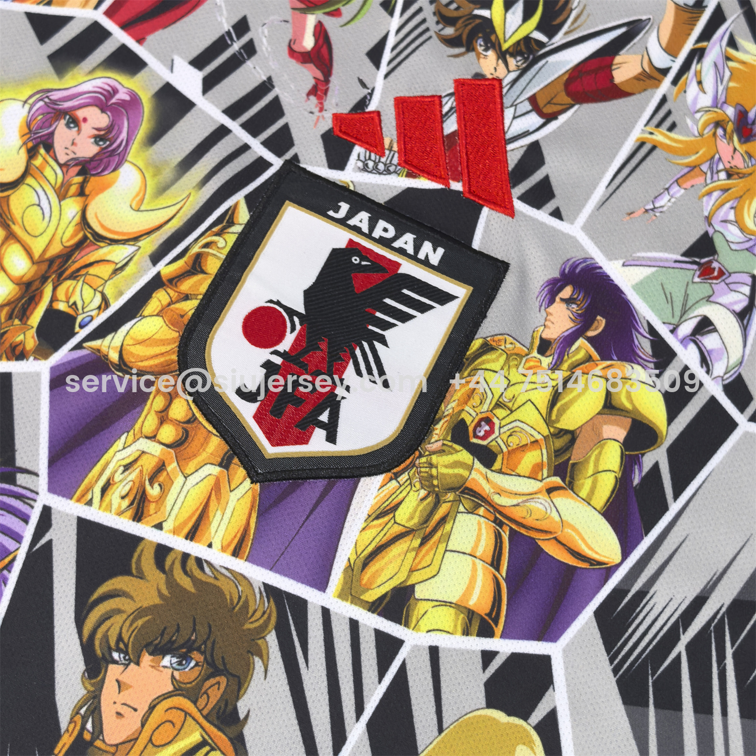 SIUjerseys-Japan 25-26 Saint Seiya Comic Characters Group Portrait Special Jersey - Fans Version