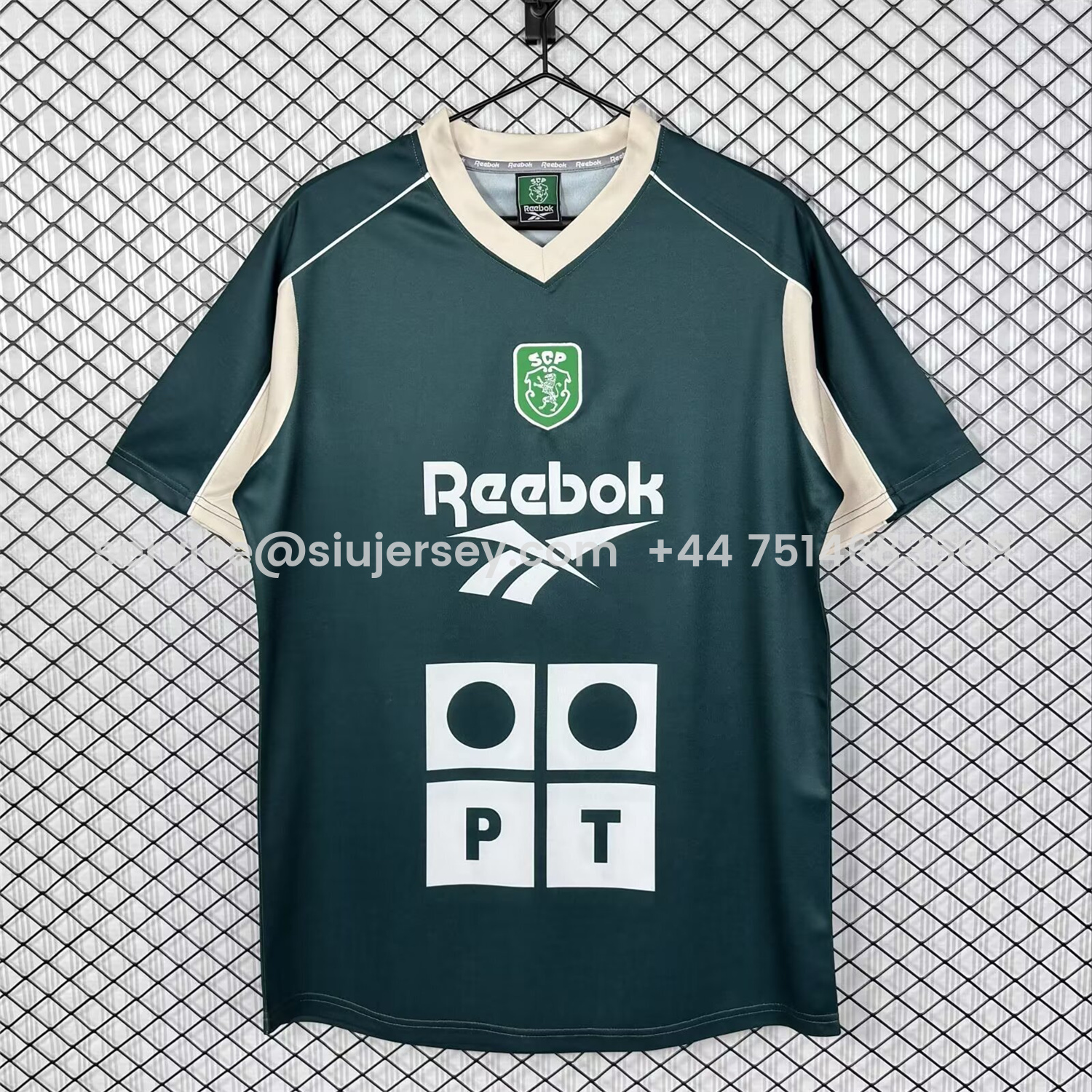 SIUjerseys-Retro Sporting CP 2000-01 Green Training Jersey