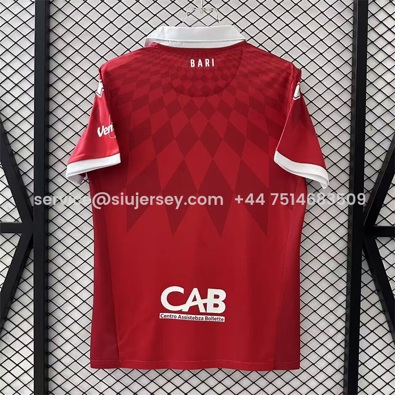 SIUjerseys-SSC Bari 25-26 Away Red Jersey - Fans Version