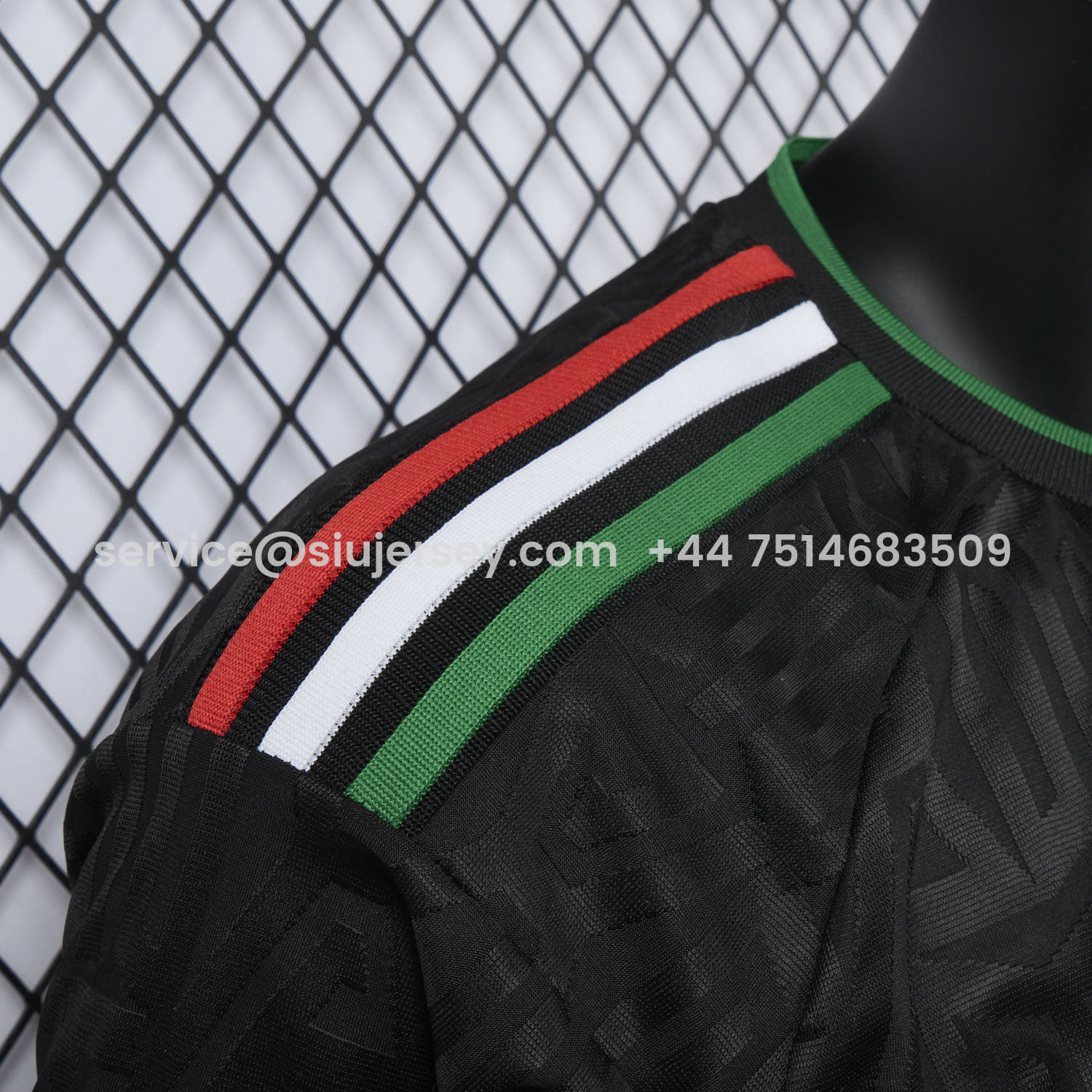 SIUjerseys-Mexico 25-26 Thire Colors Trefoil Black Special Jersey - Player Version