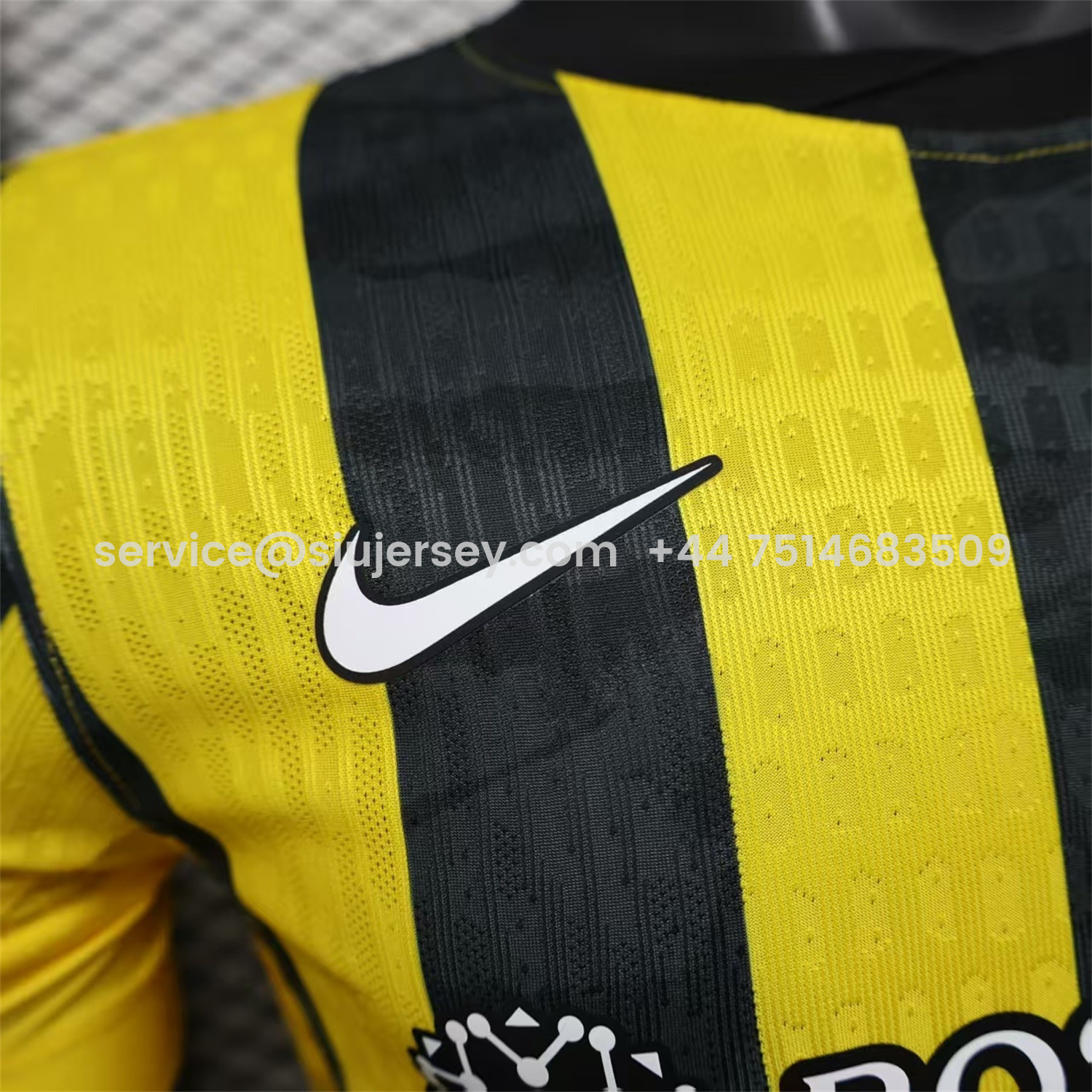 SIUjerseys-Al Ittihad Jeddah United 25-26 Home Yellow New Sponsors Jersey - Player Version