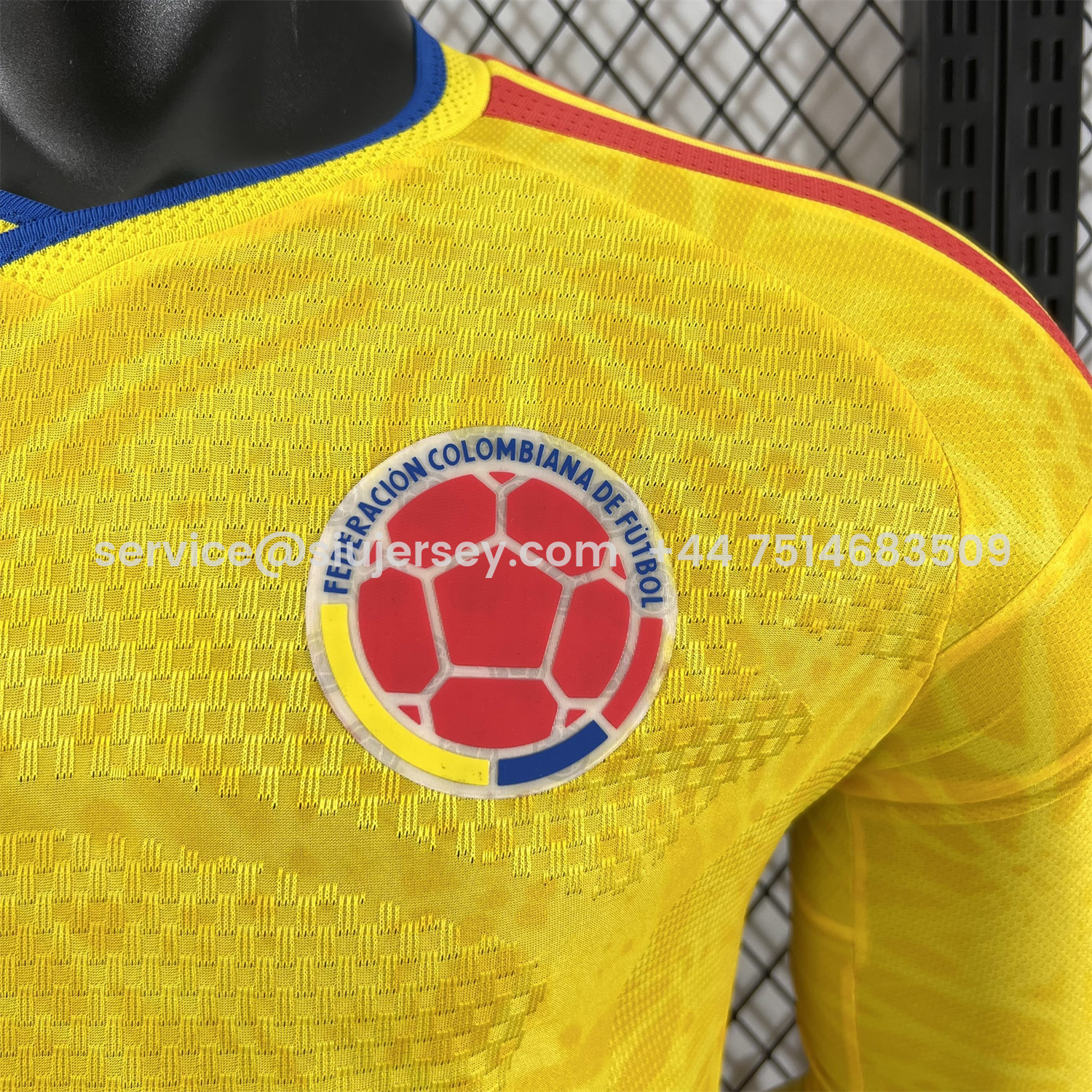 SIUjerseys-Colombia 2026 Home Long Sleeves Jersey (Leaked Version) - Player Version