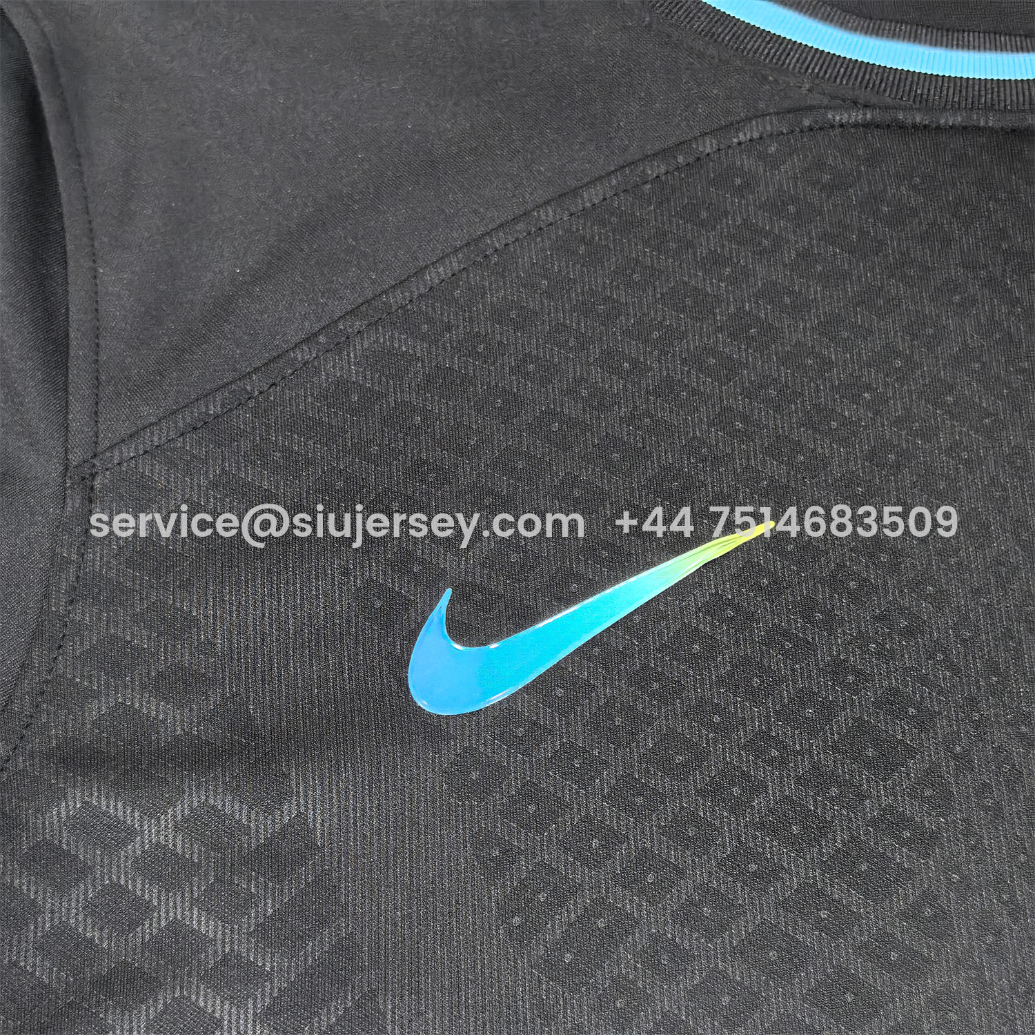 SIUjerseys-Brazil 25-26 Reflective Team Logo Black Special Jersey - Fans Version