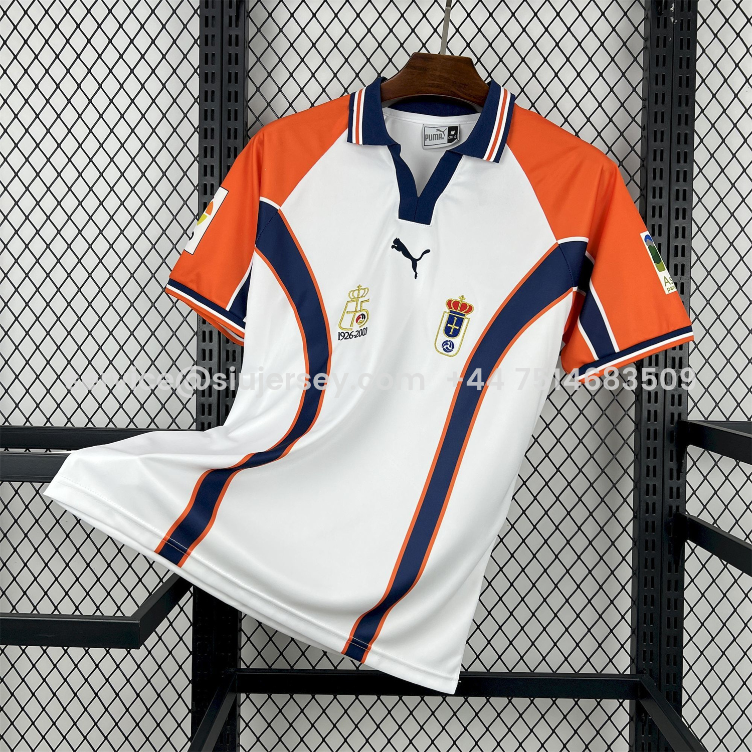 SIUjerseys-Retro Real Oviedo 2000-01 Away White Jersey