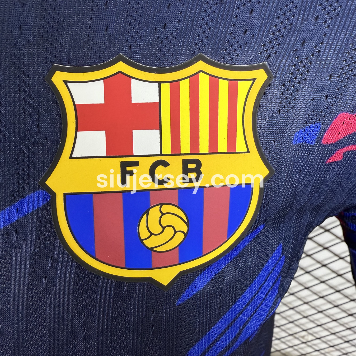 SIUjerseys-Barcelona 25-26 Red and Blue Graffiti Deep Blue Jersey - Player Version