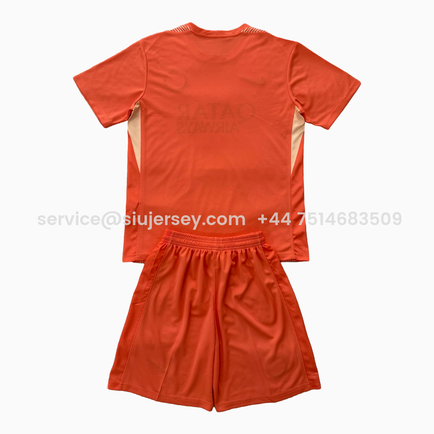 SIUjerseys-Paris Saint-Germain PSG 25-26 Orange Goalkeeper Kids Kit